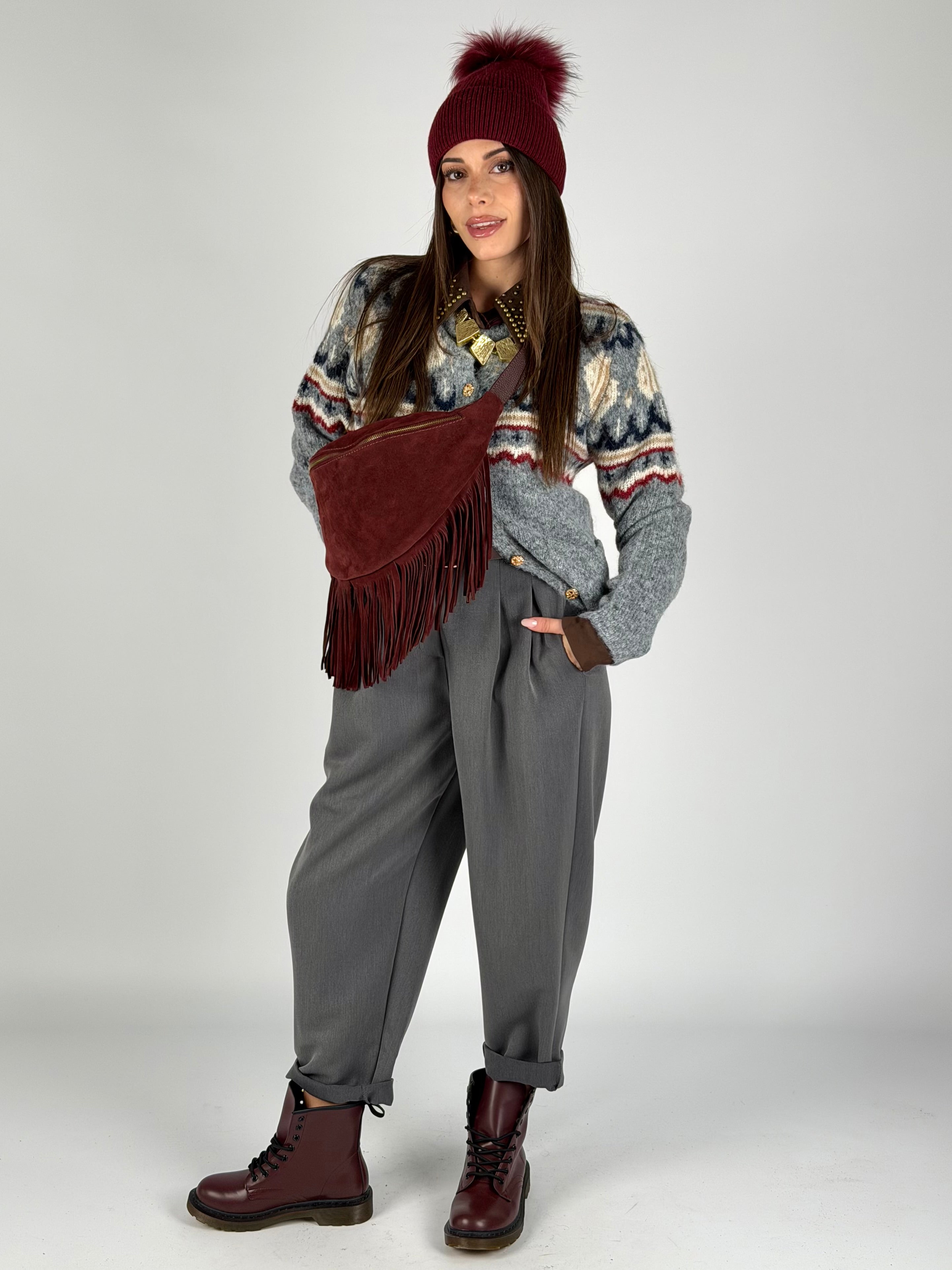 Pantalone India grigio