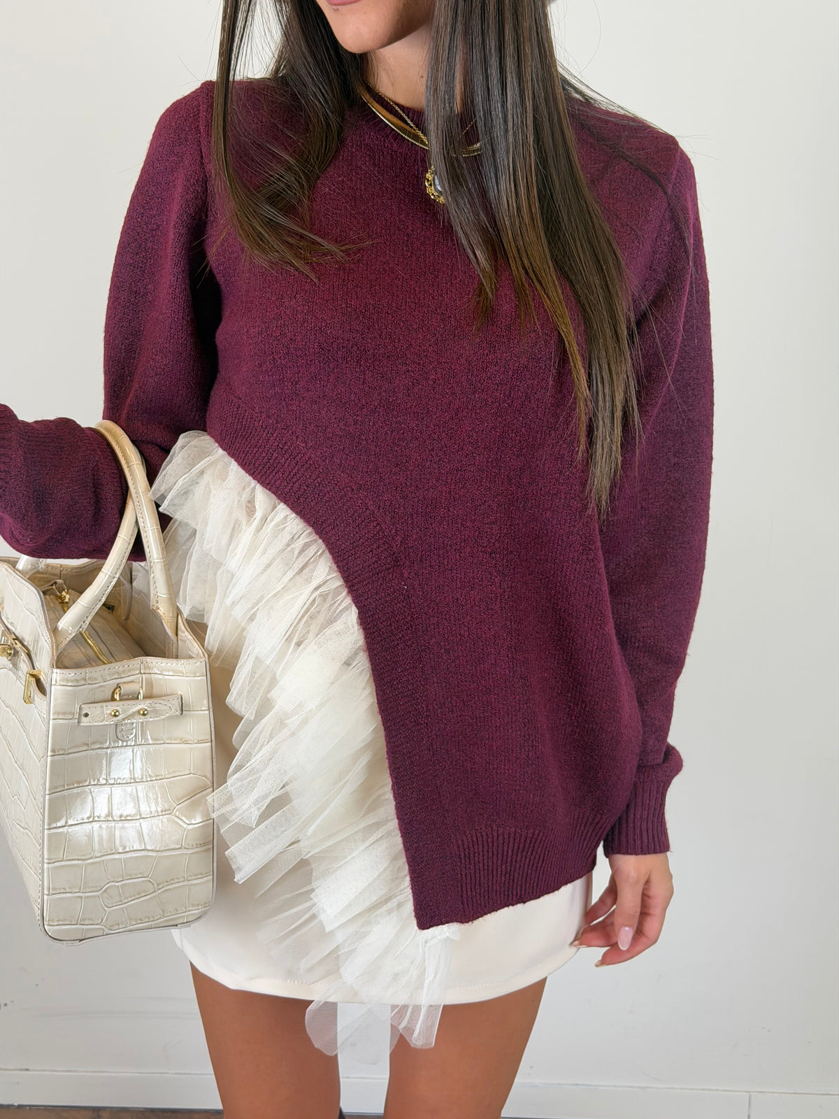 Maglia Diamante bordeaux