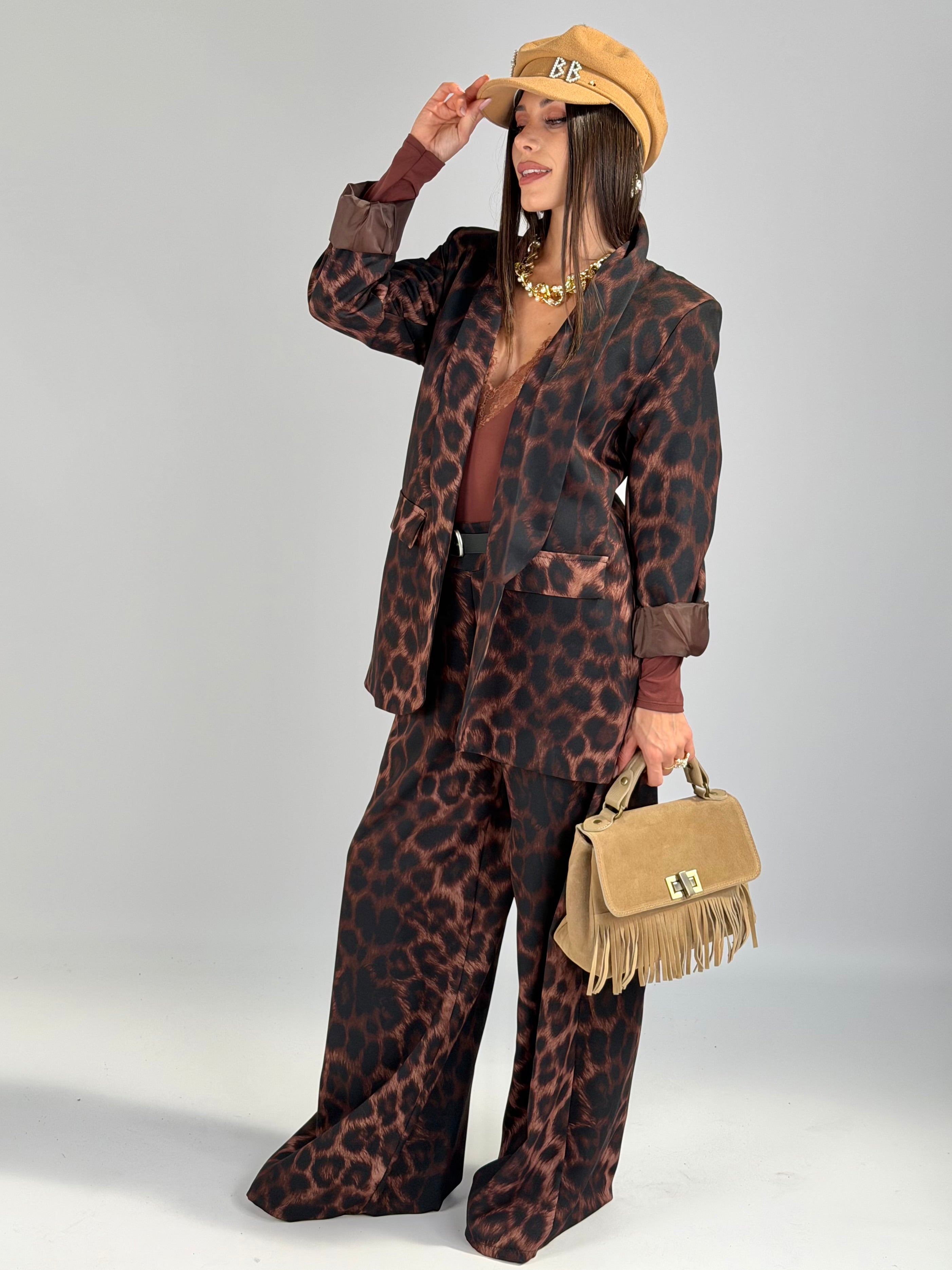 Completo leopardato Isabella