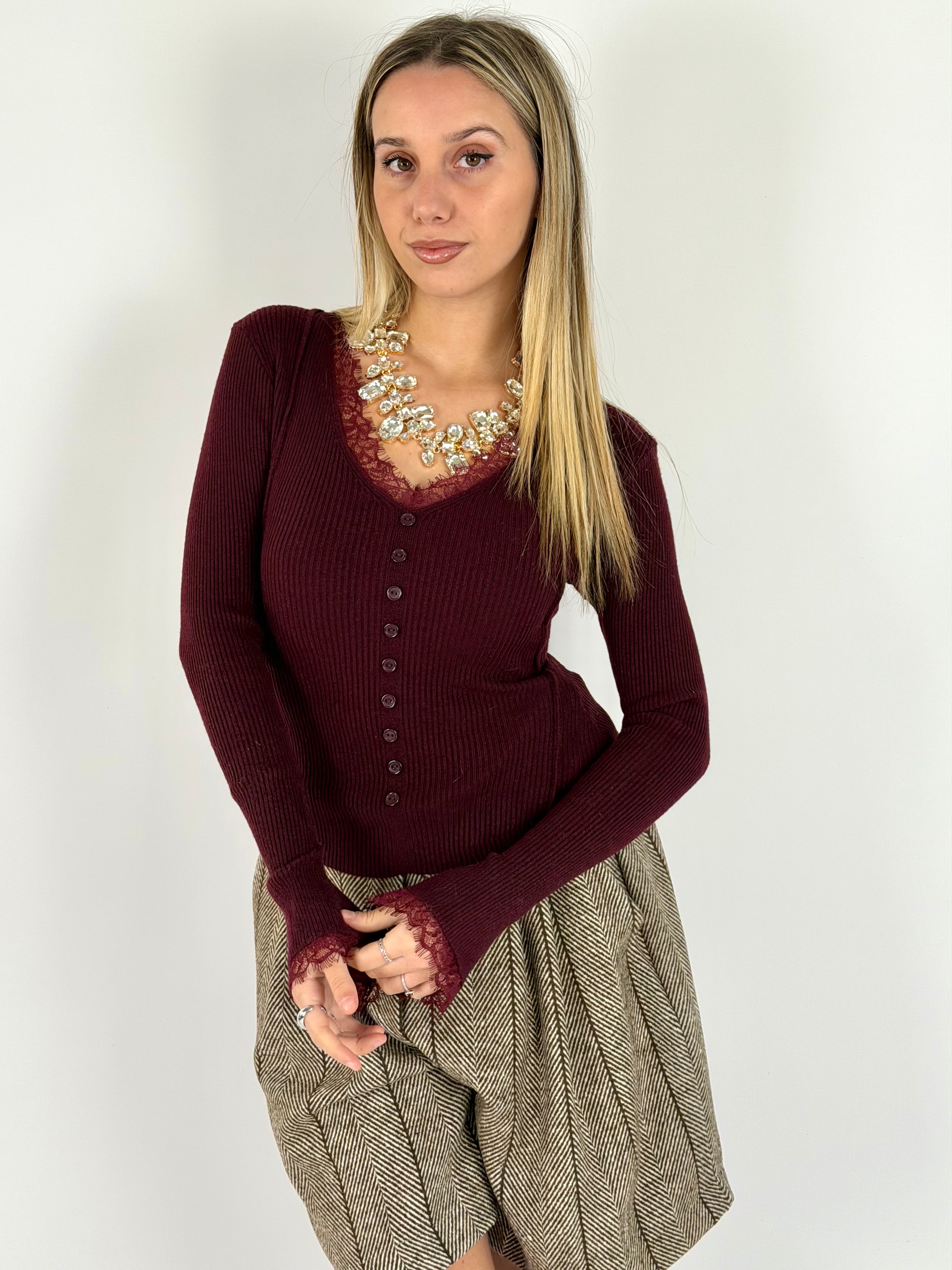Maglia Isabel bordeaux
