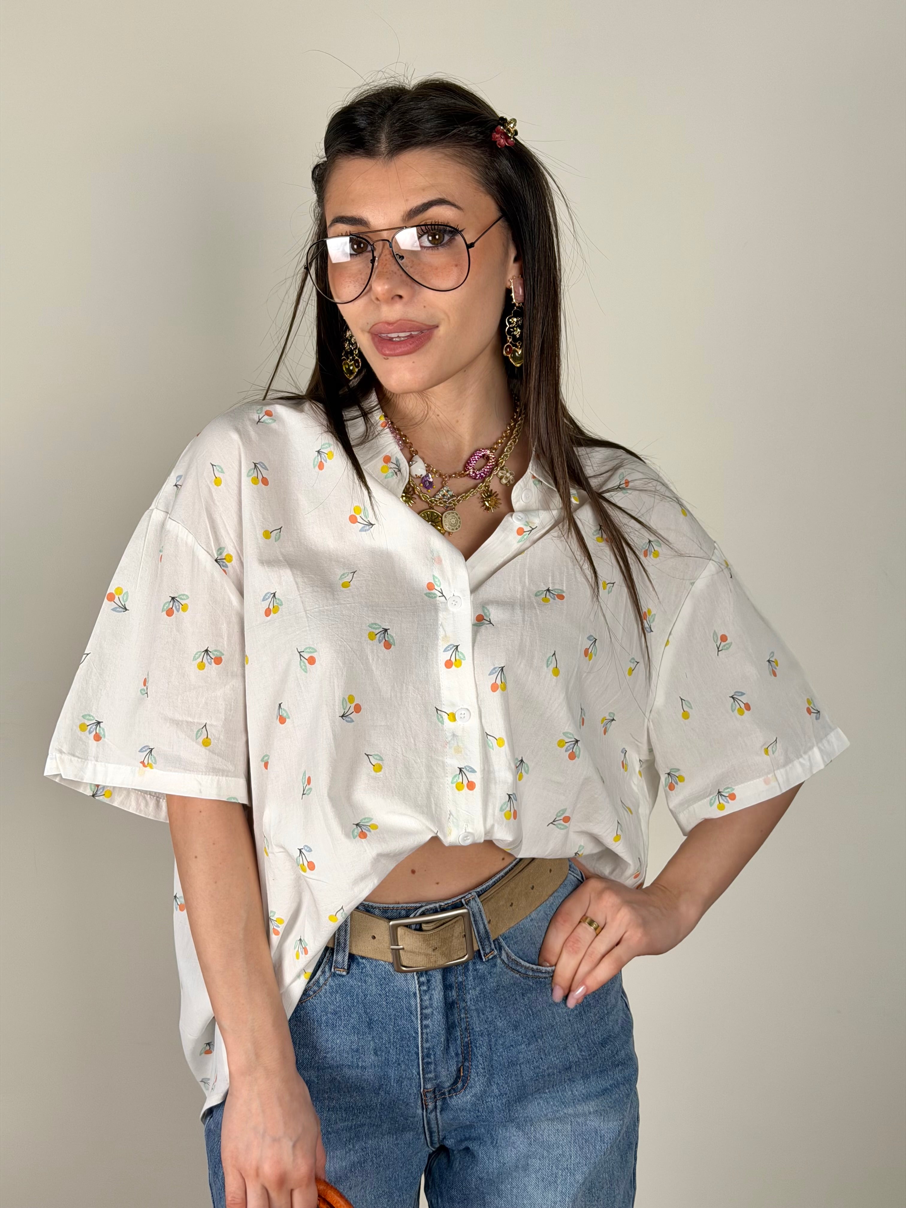 Camicia mix fruit bianca