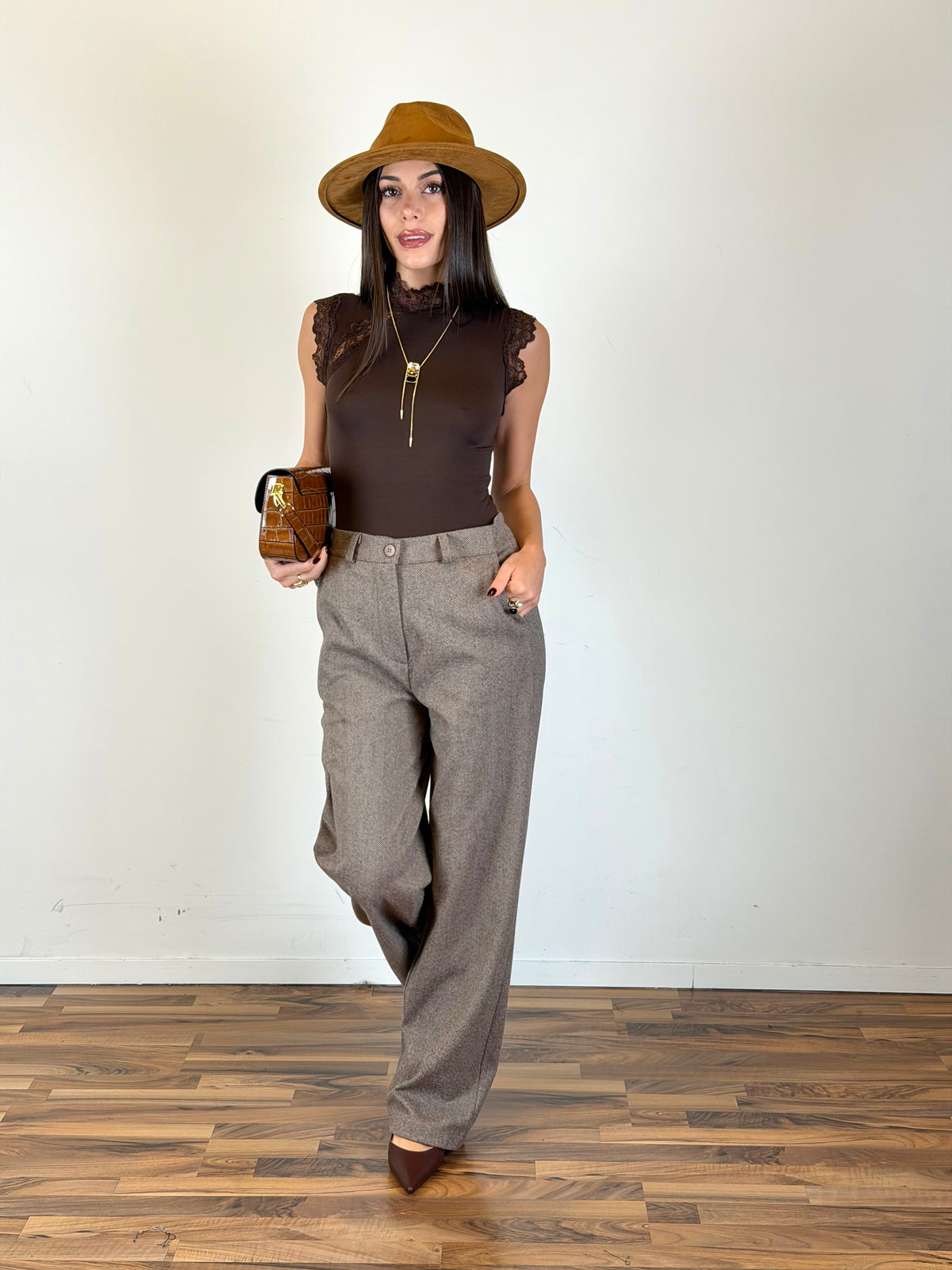 Pantalone mélange moro