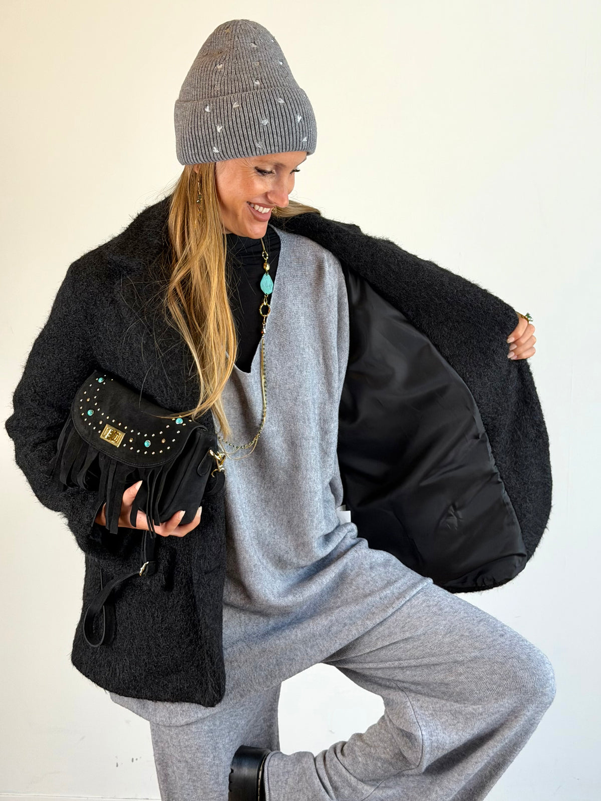 Cappotto Sheila nero