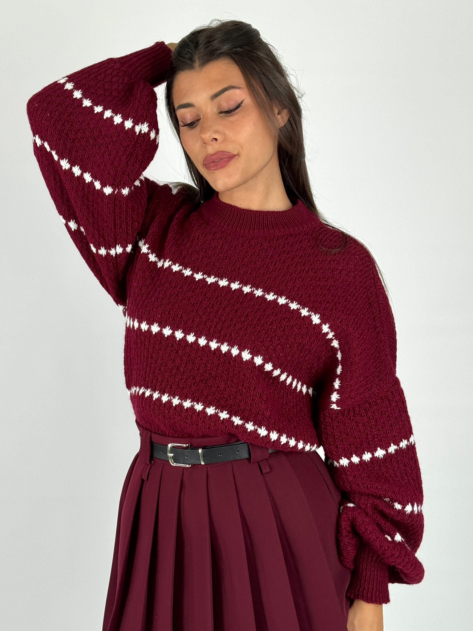 Maglia Ellie bordeaux