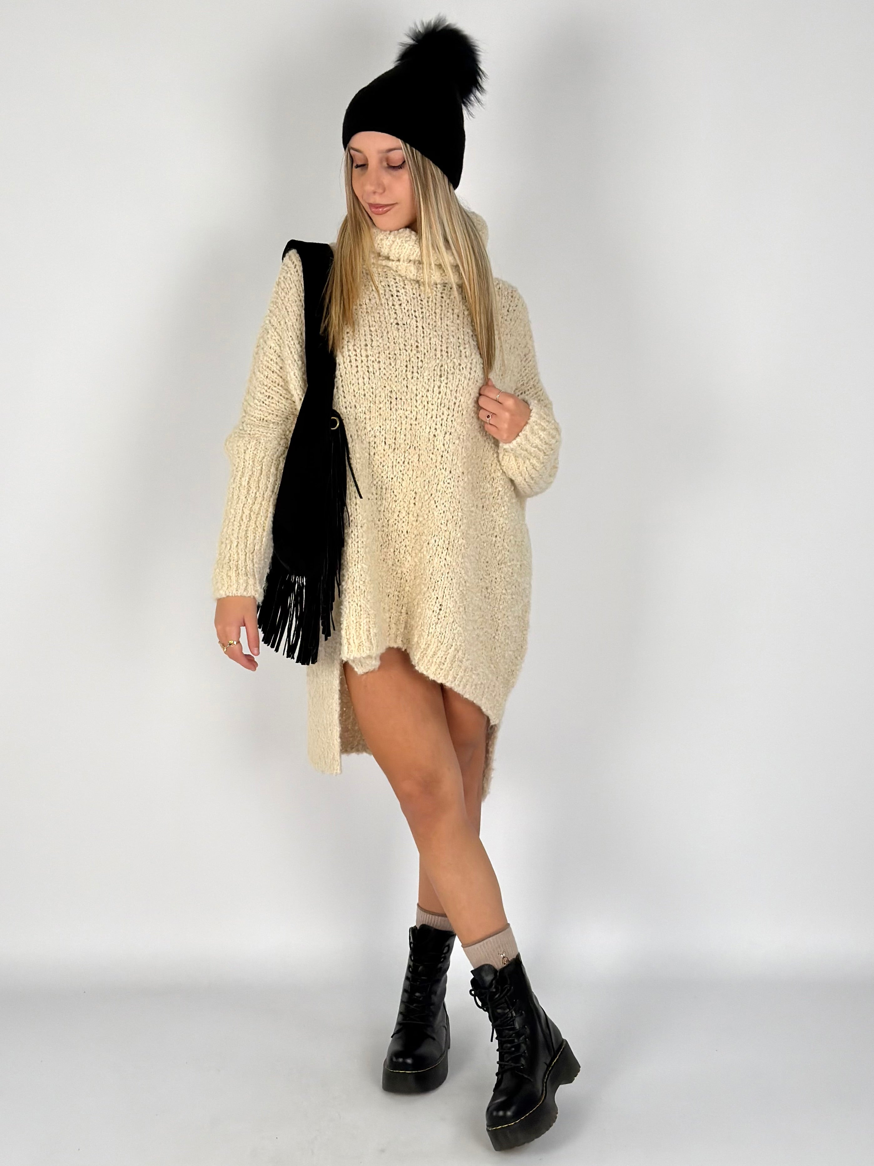 Abito maglia Marzia beige