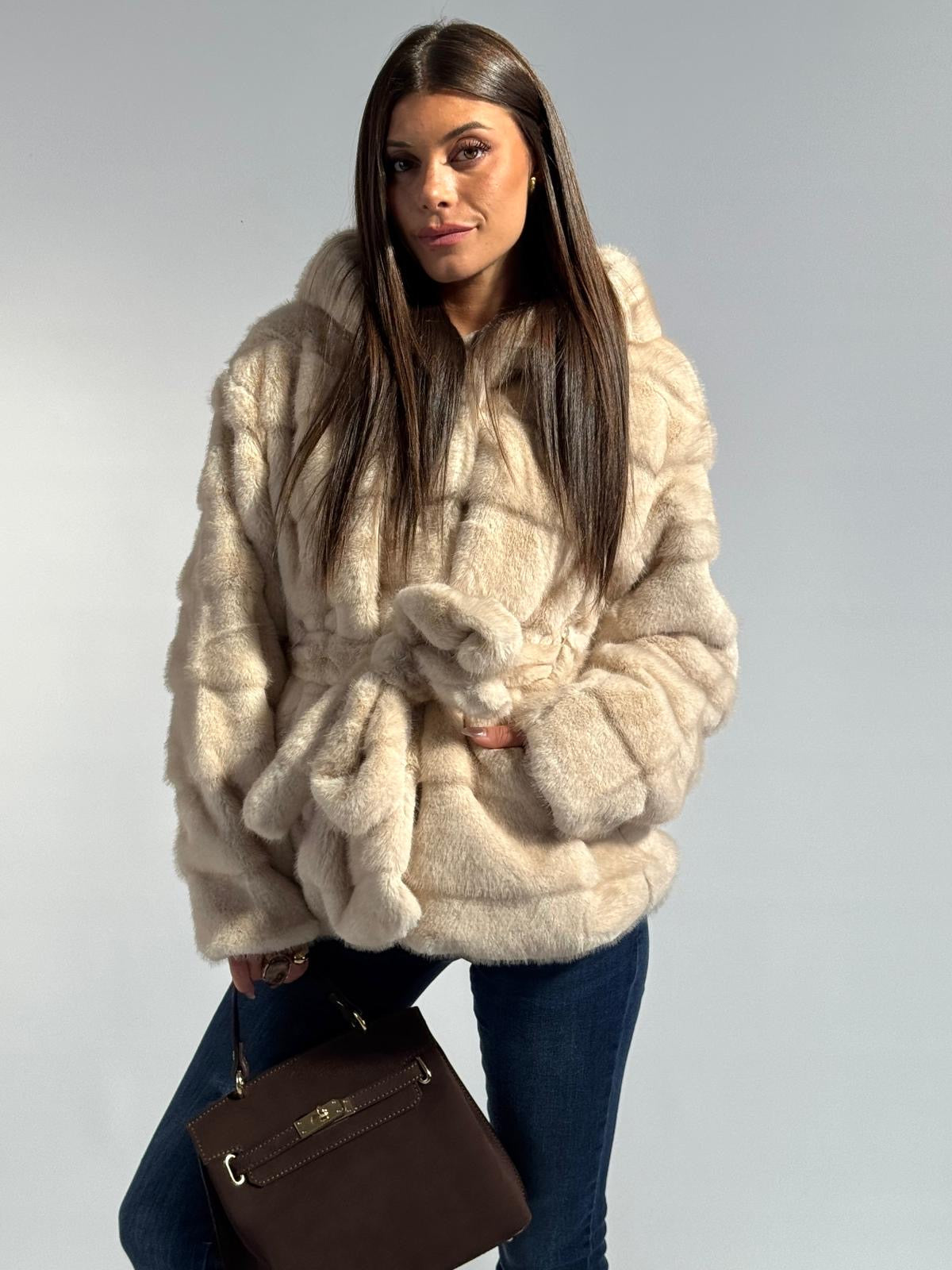 Pelliccia Yara beige