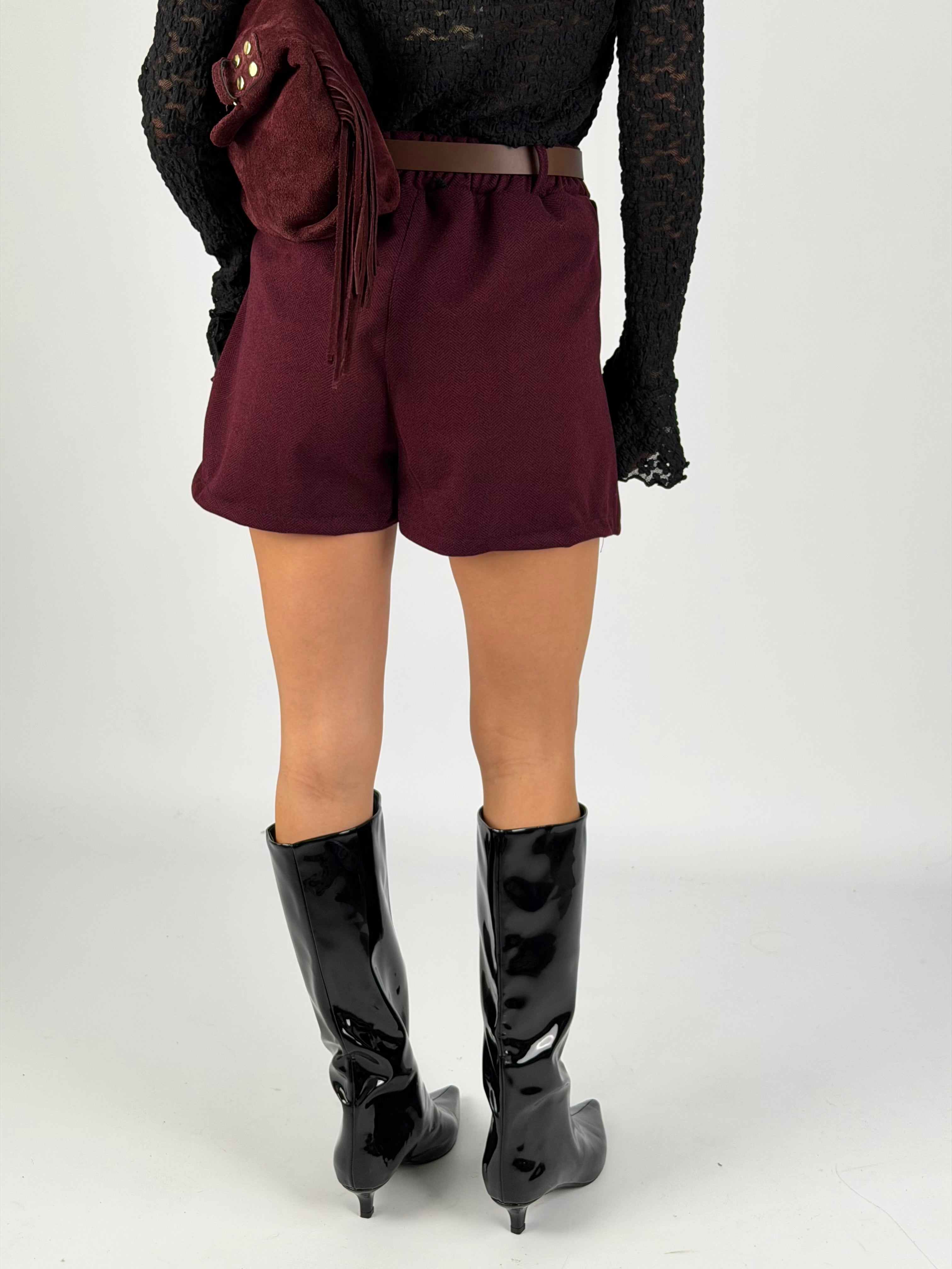 Short Blair bordeaux