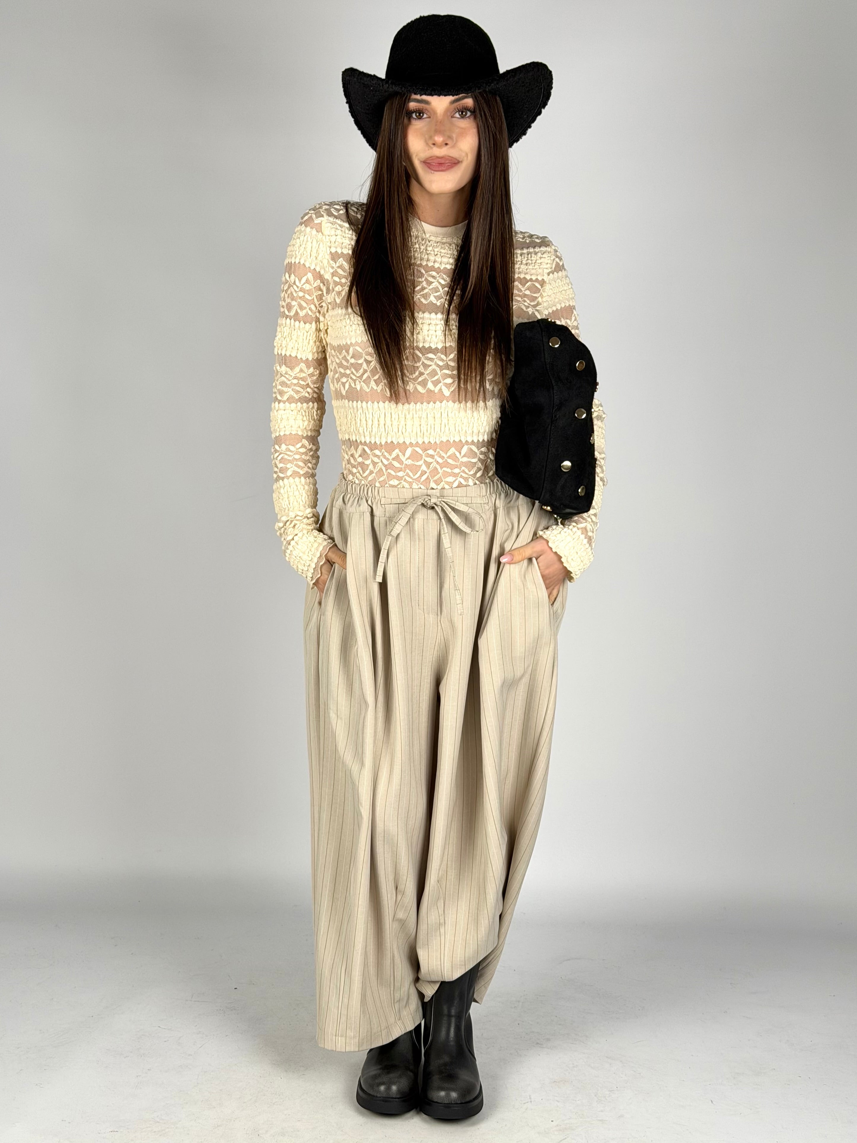 Pantalone Maya beige