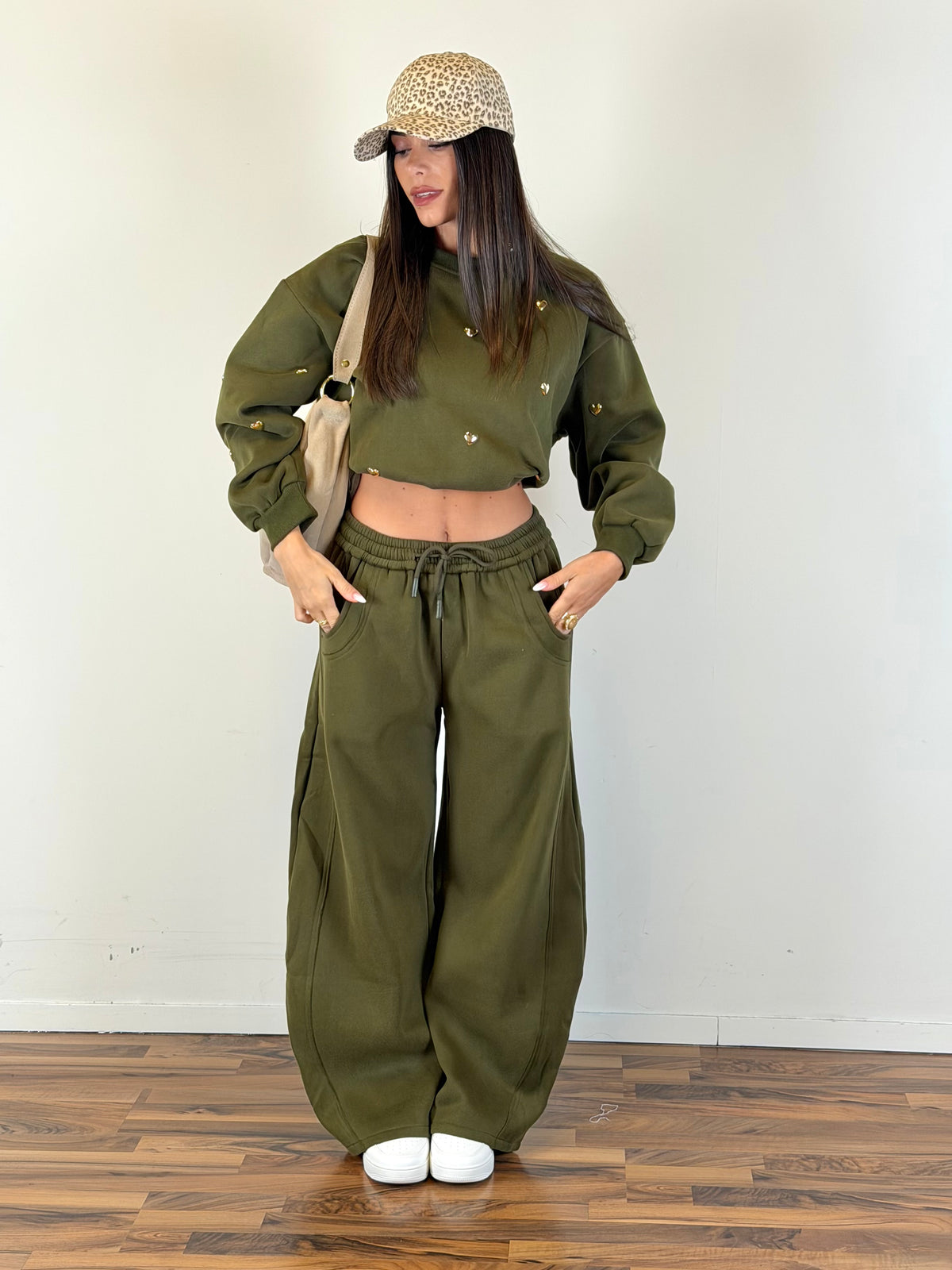 Pantalone tuta Romantica verde