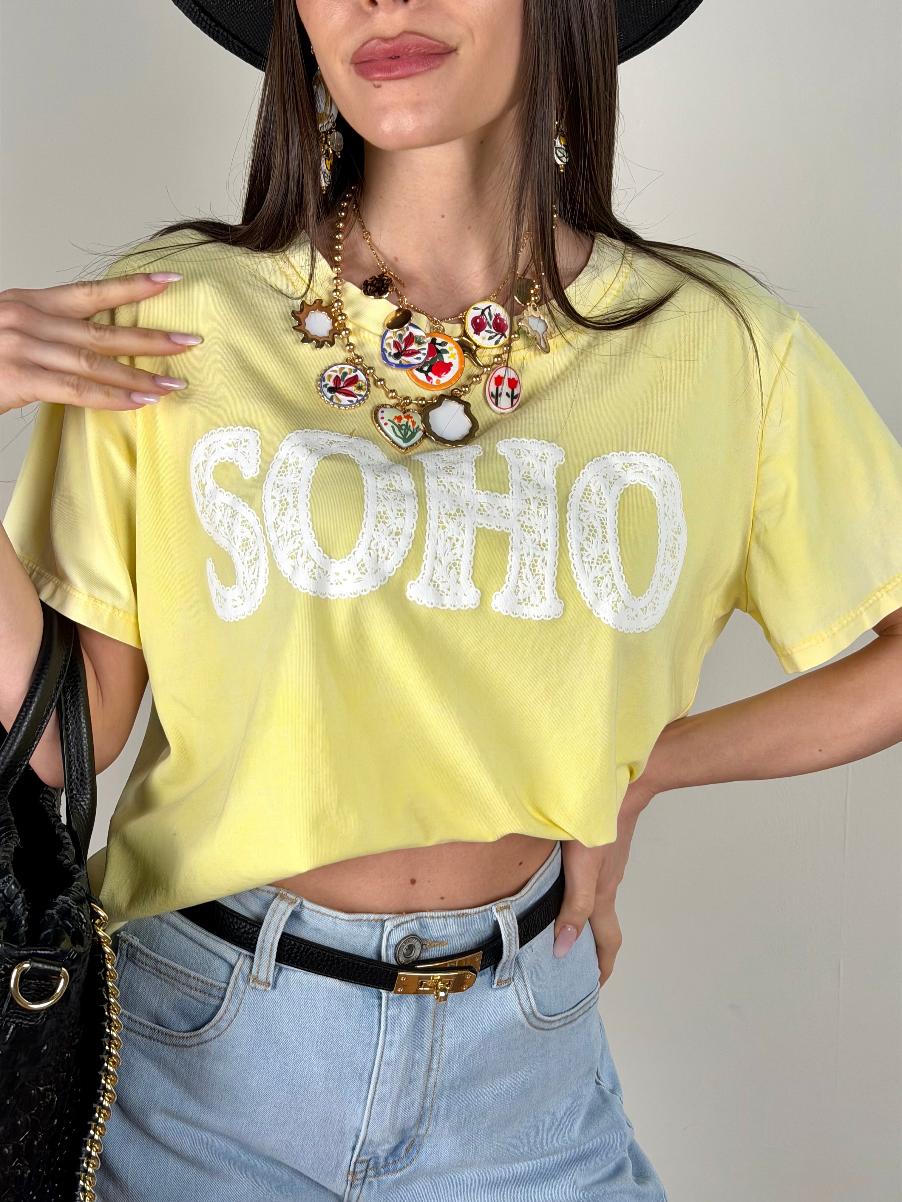 T-shirt Soho colors gialla