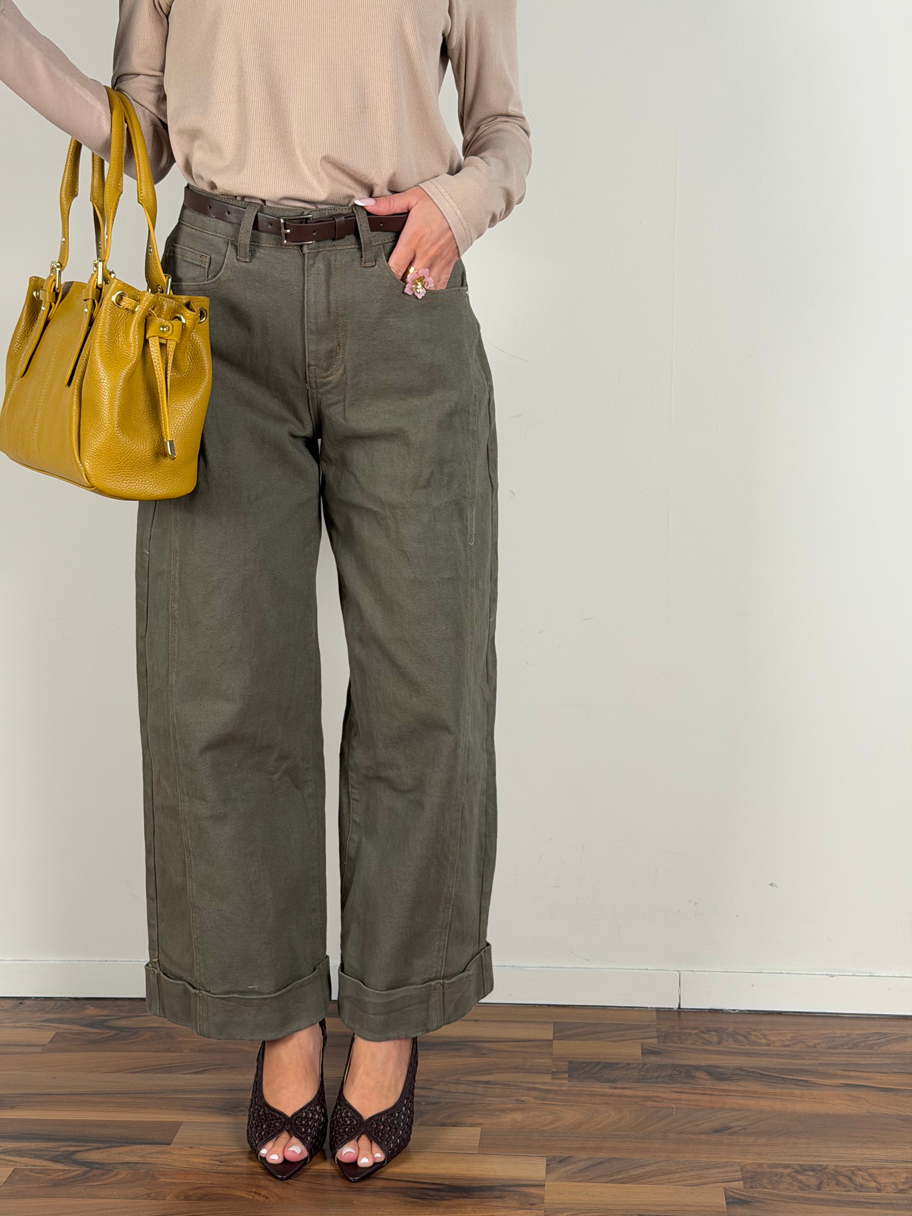 Jeans premium Afrodite verde