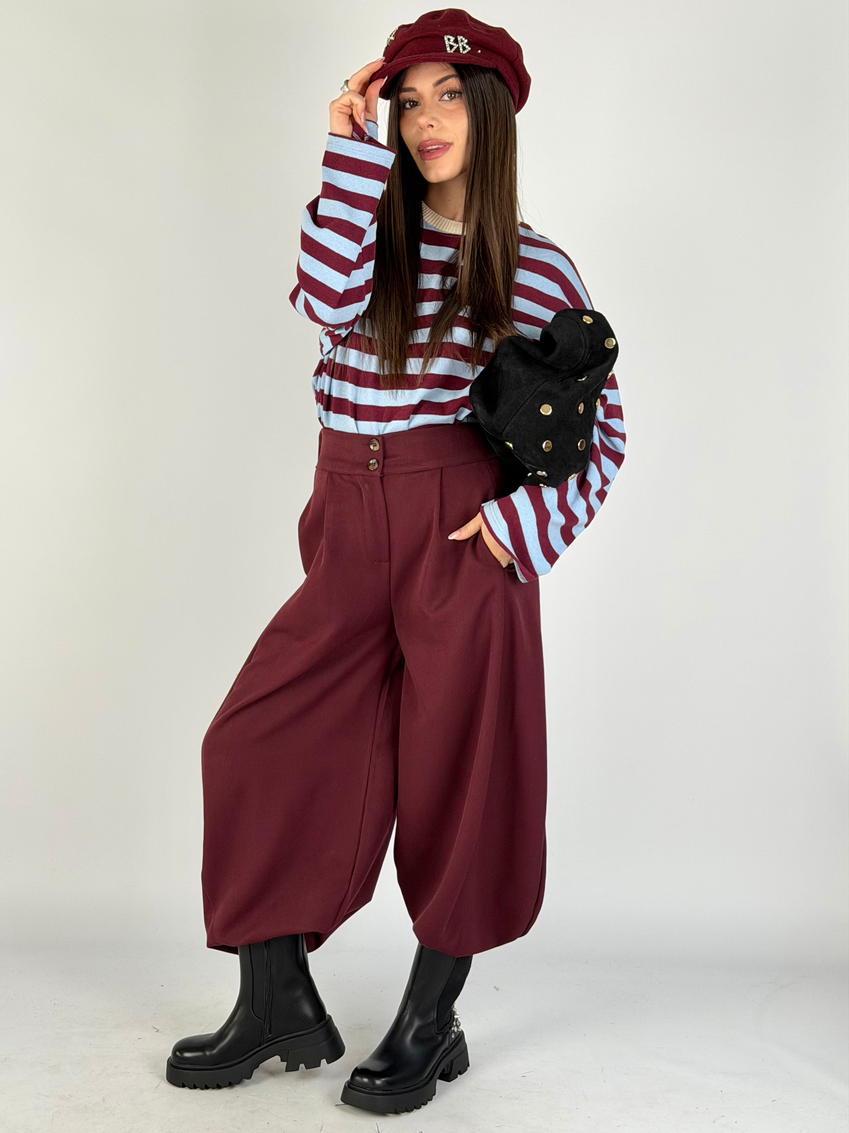 Maglia Iris bordeaux