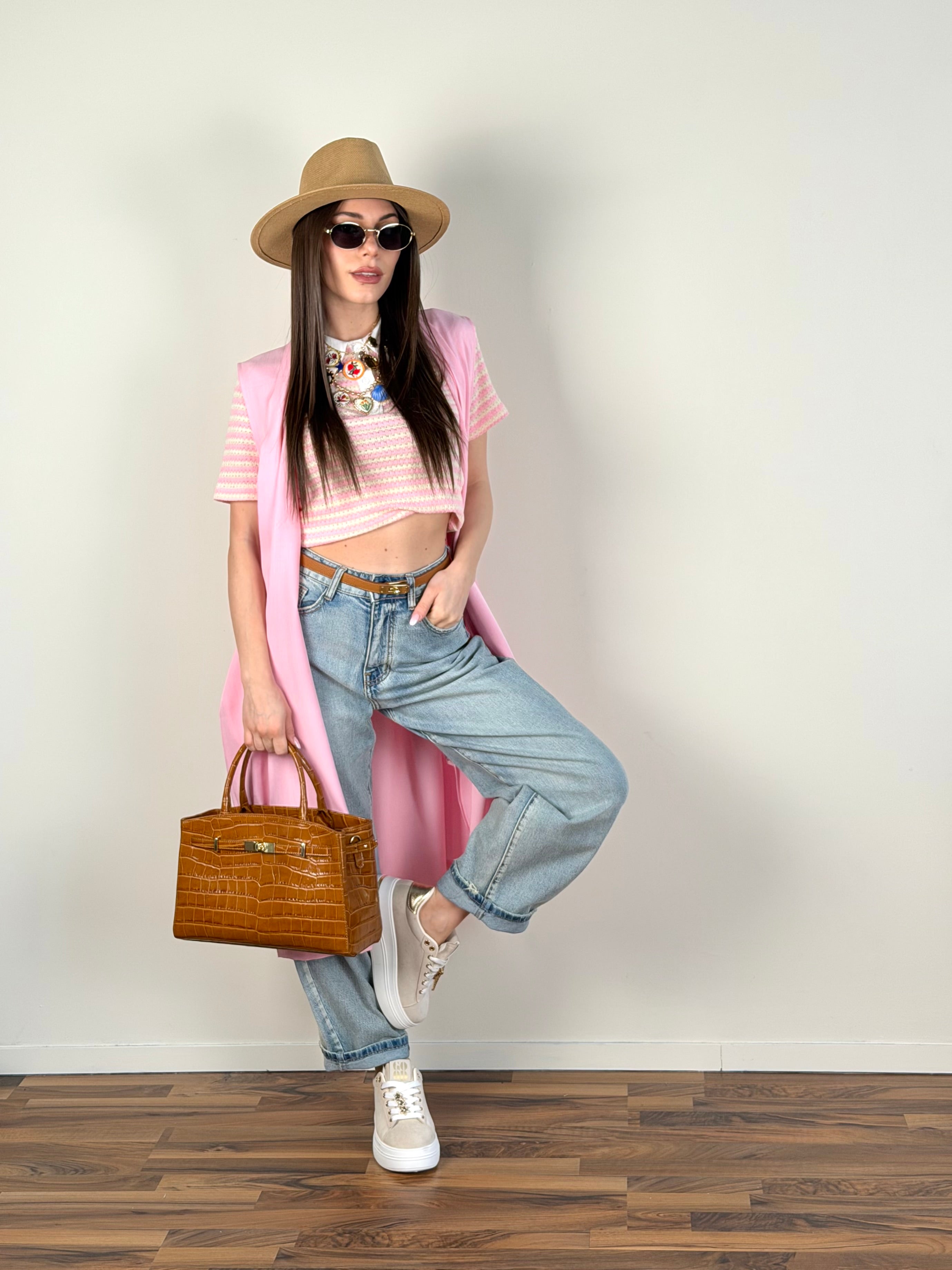 Cardigan Palermo rosa