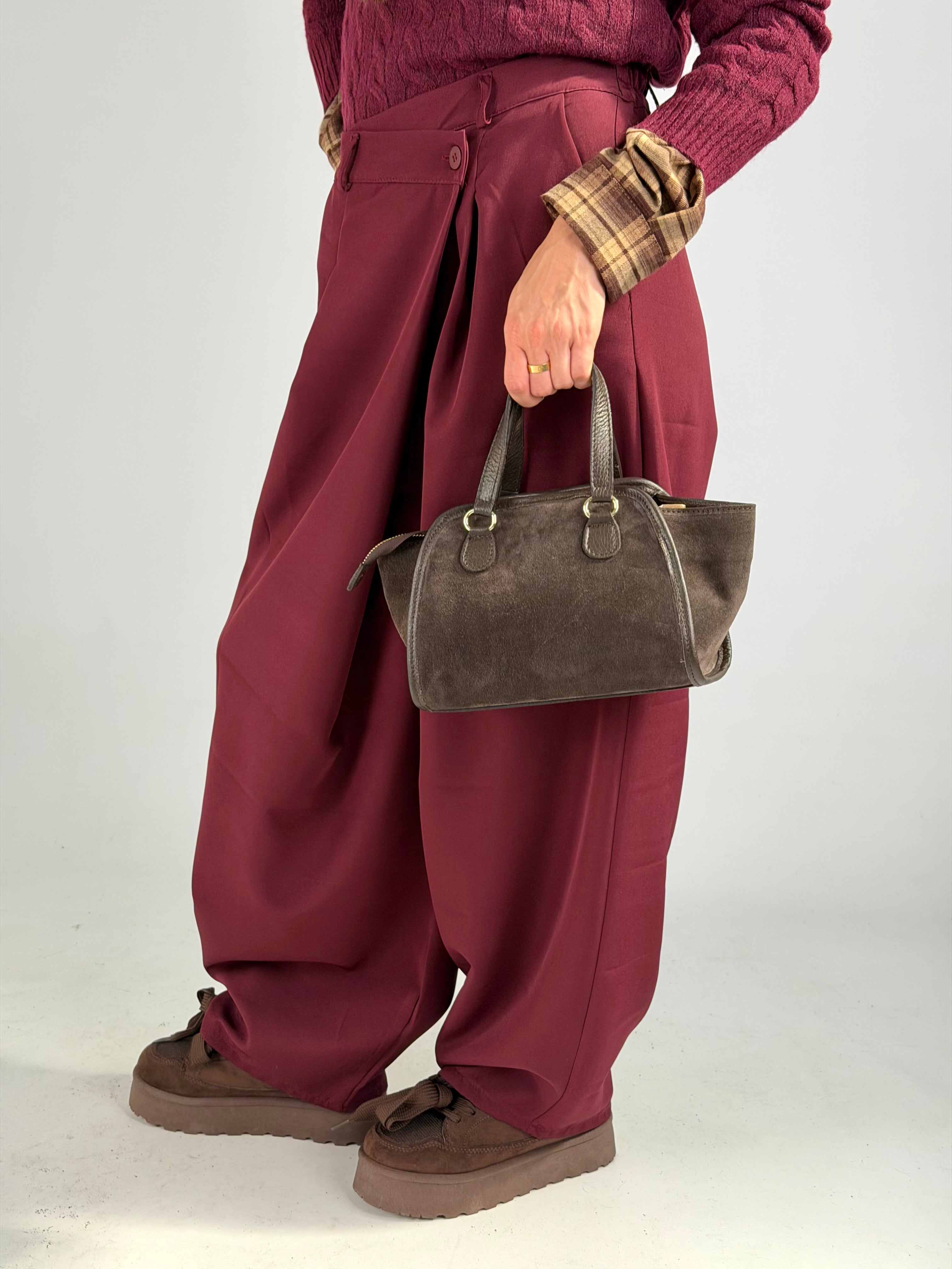 Pantalone Delia bordeaux