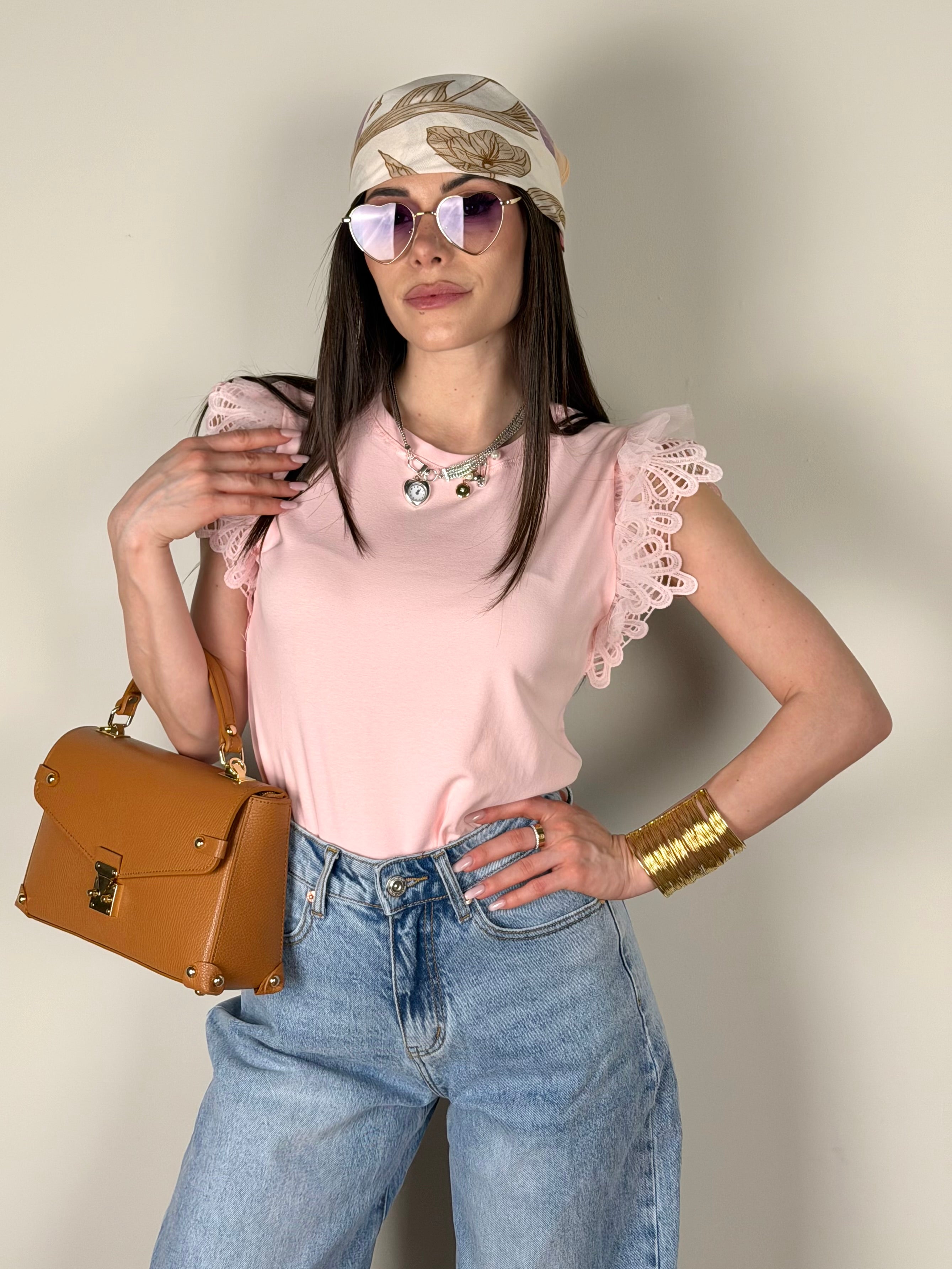 T-shirt Barcellona rosa