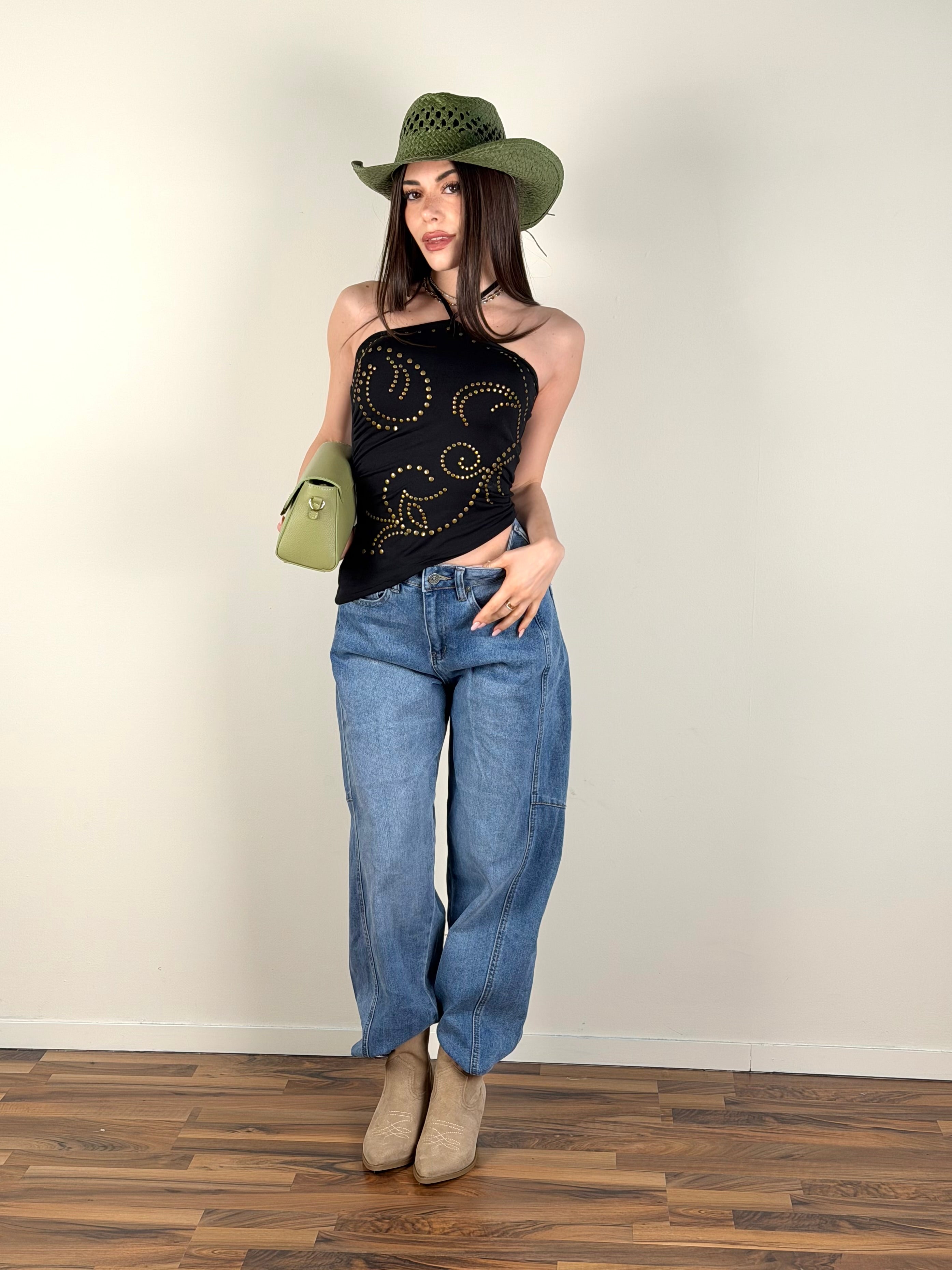 Top Coachella nero