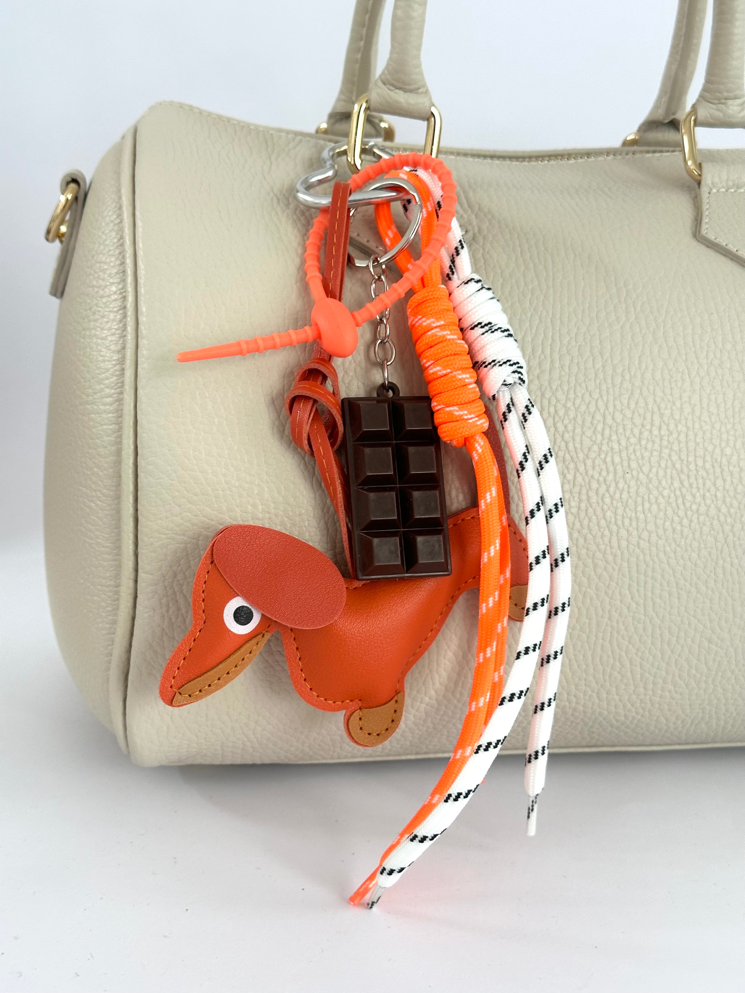 Ciondolo borsa dogghy arancio