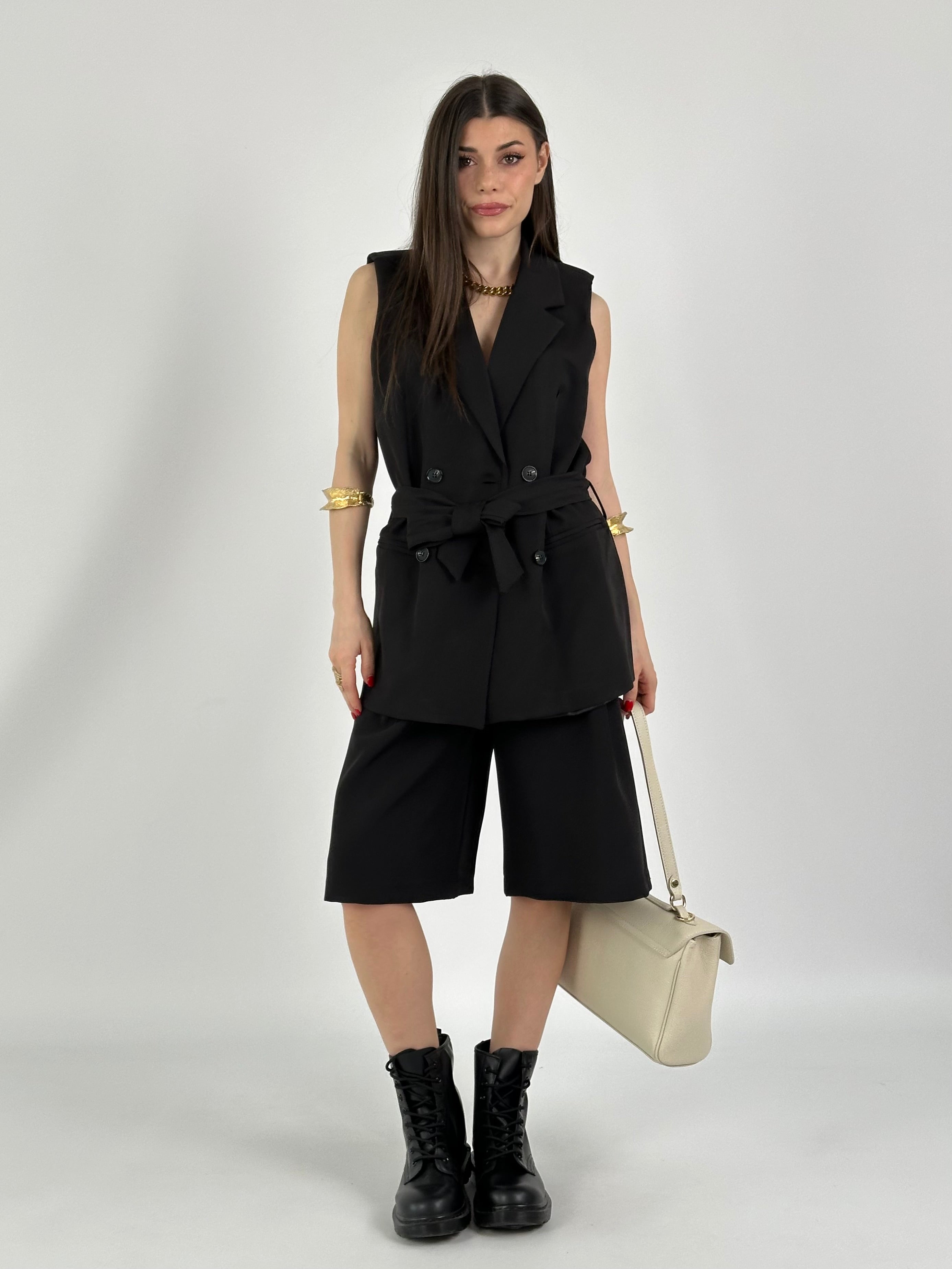 Giacca in viscosa Julia nero