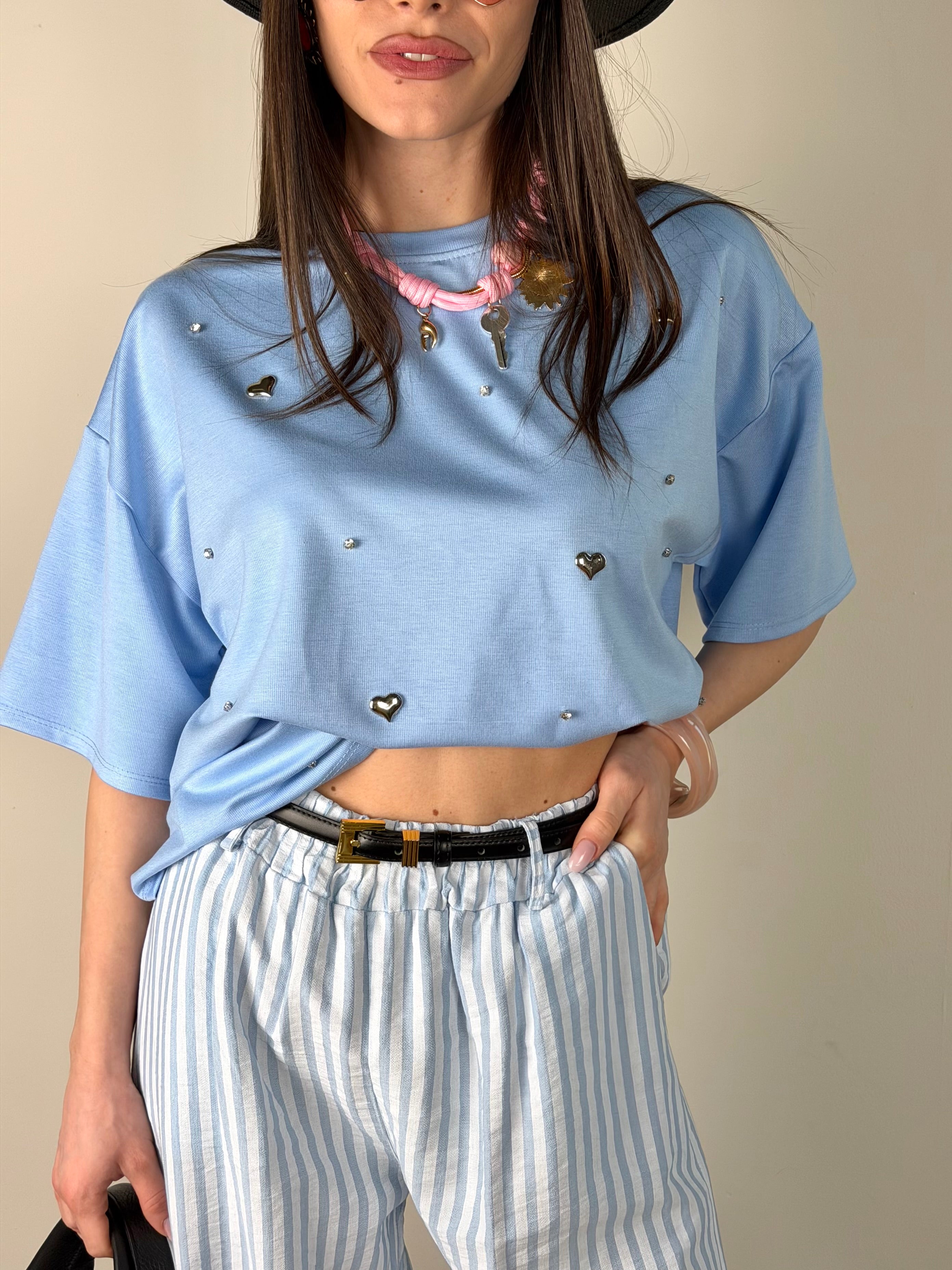 T-shirt Essenza celeste