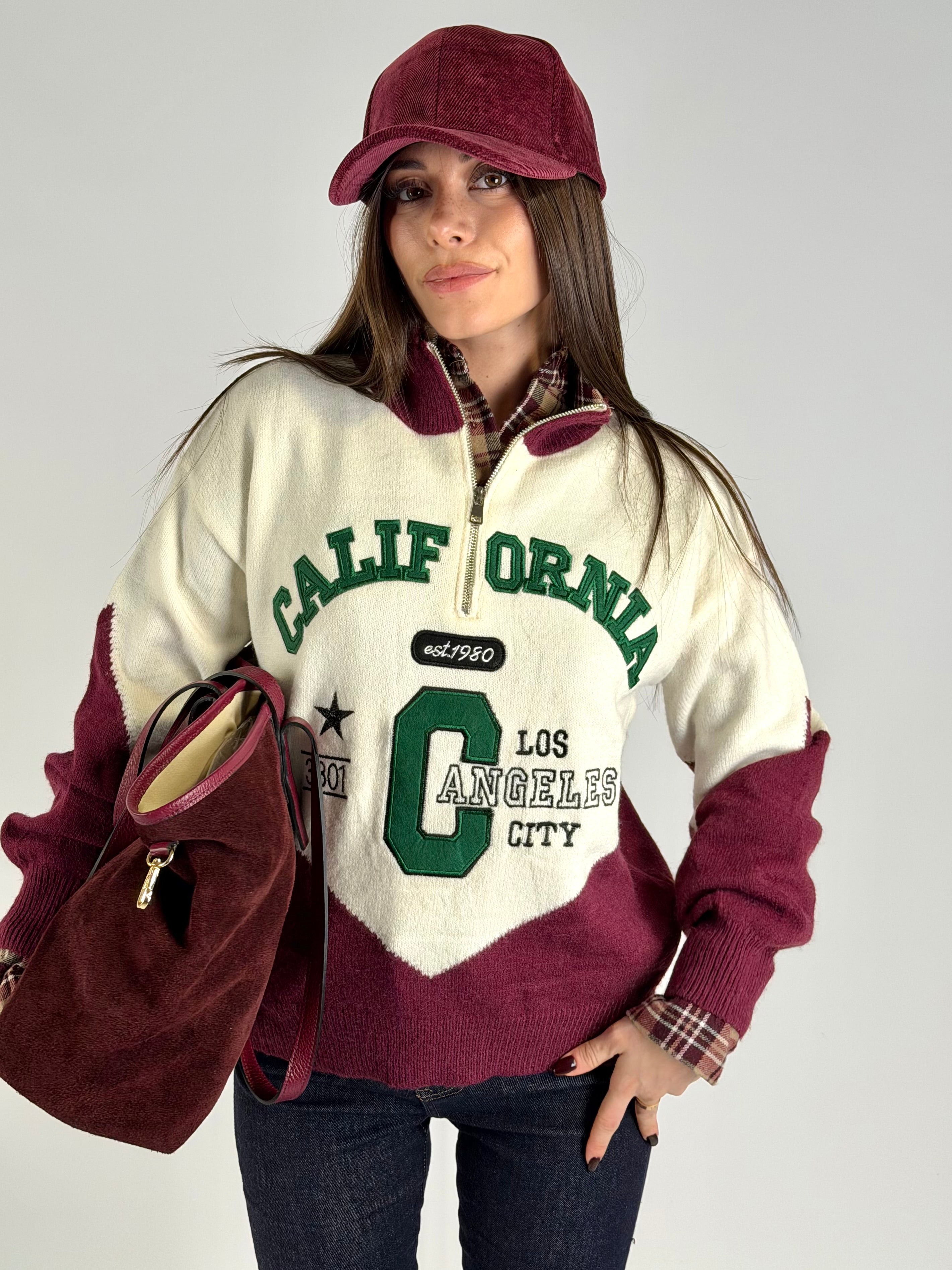 Maglia California bordeaux