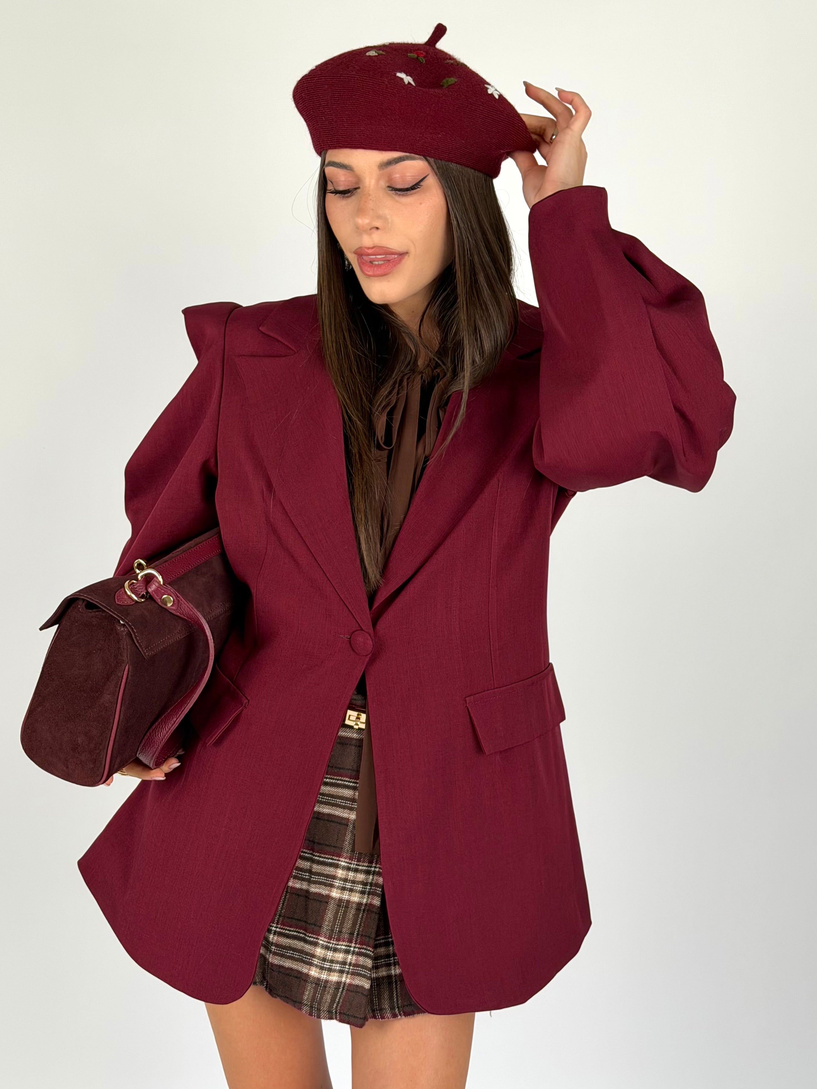 Giacca Linda bordeaux