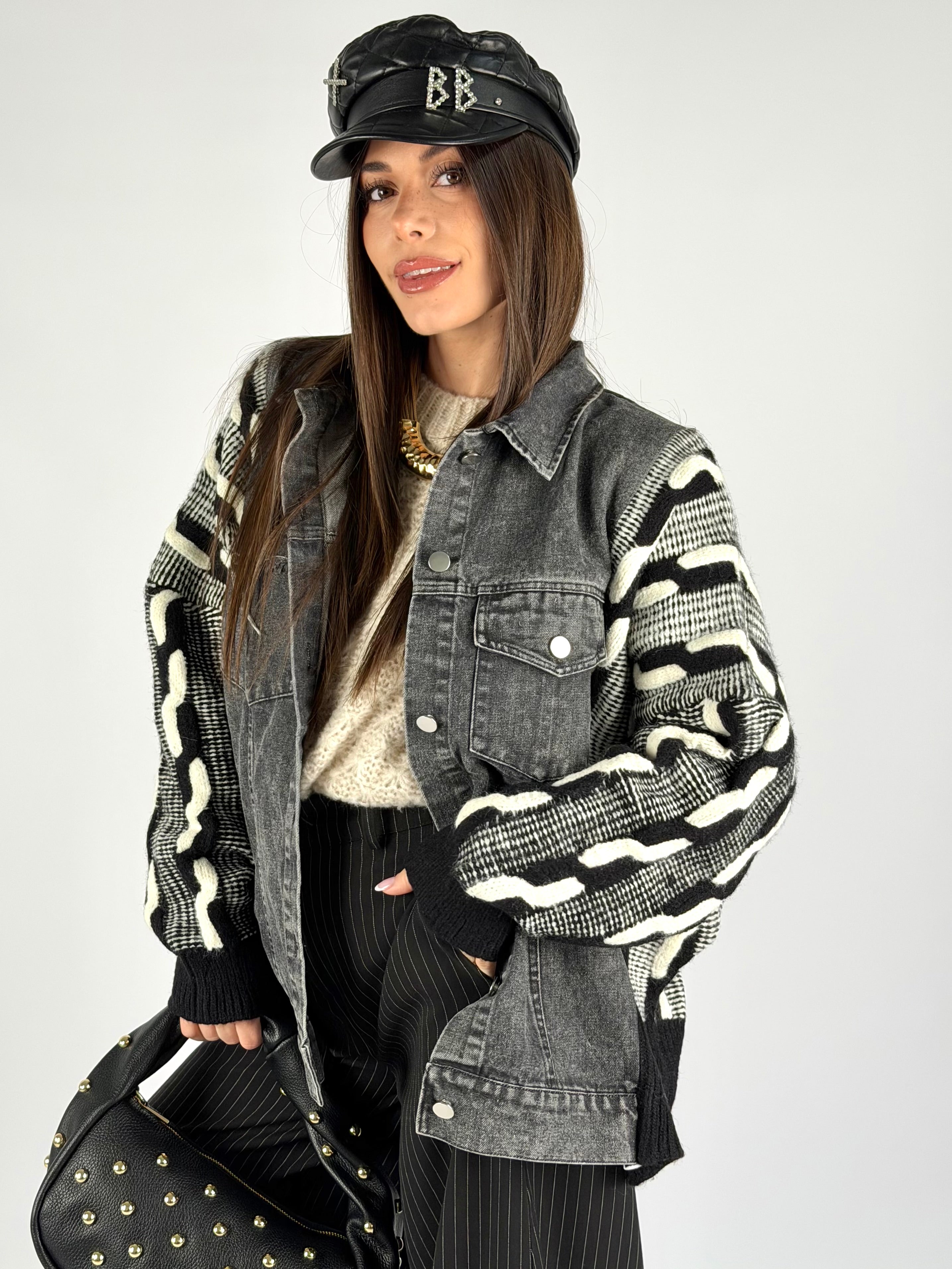 Giubbino maniche maglia Indie