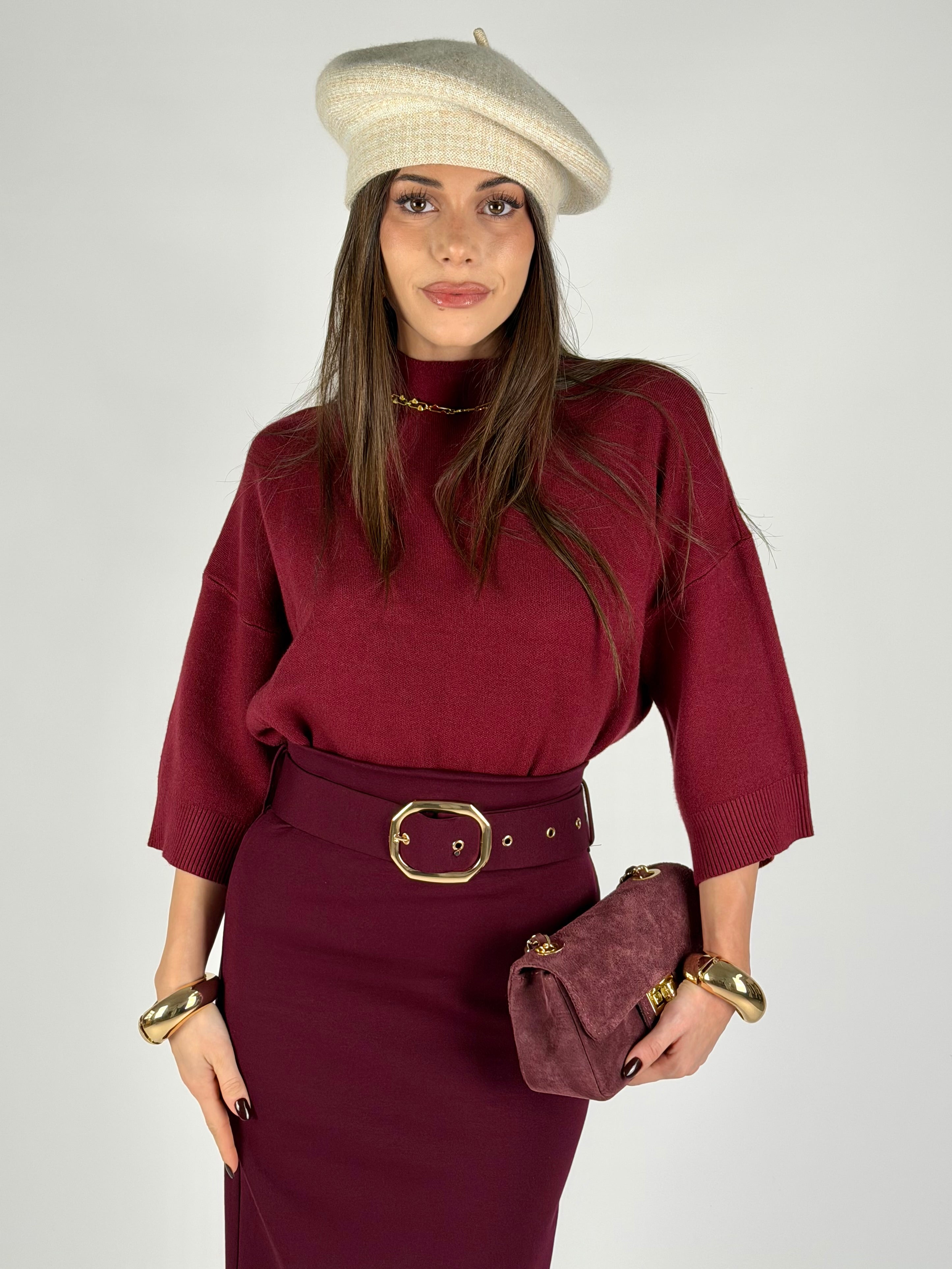 Maglia Amelie bordeaux