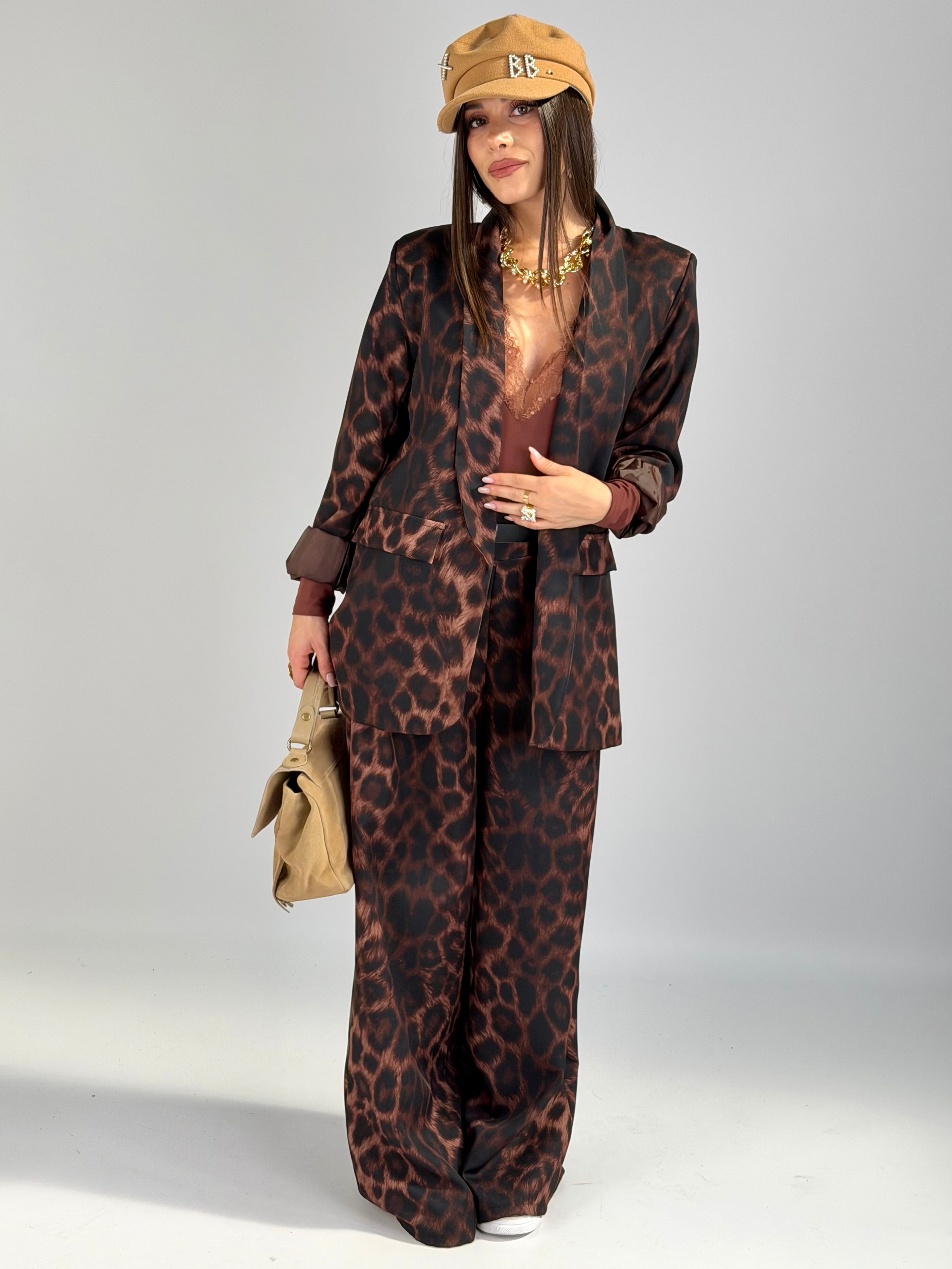 Completo leopardato Isabella