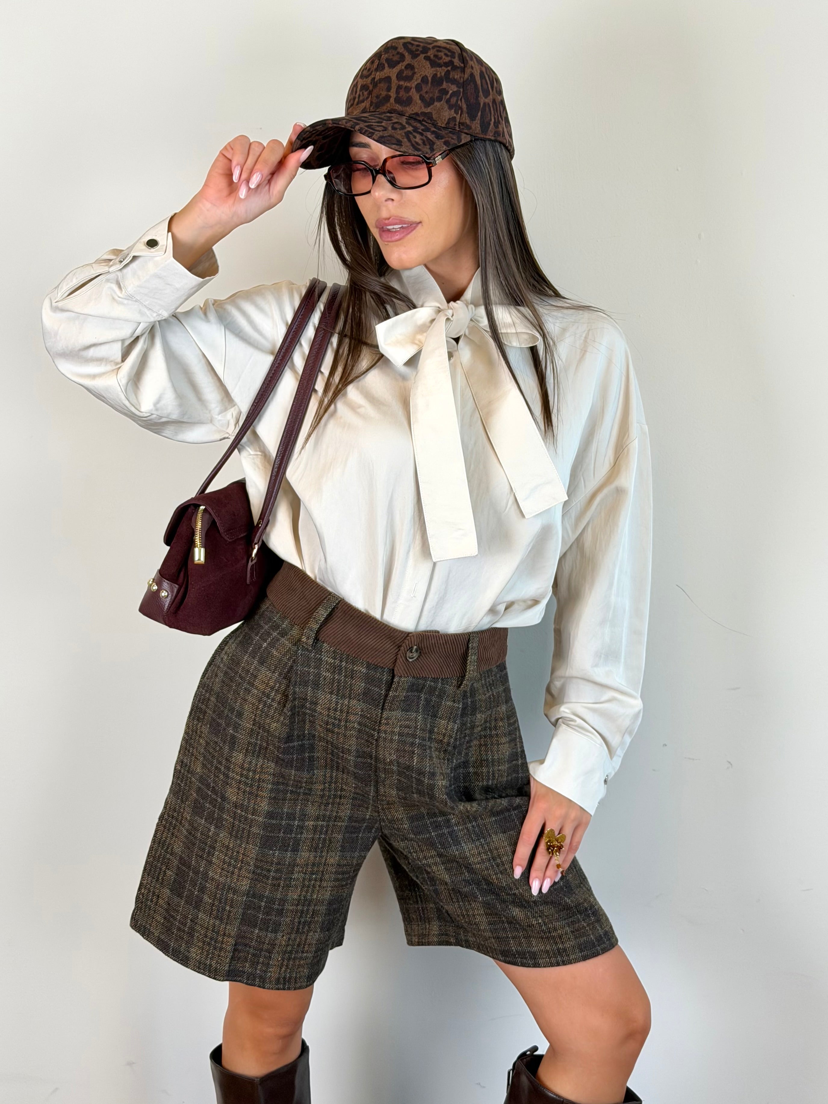 Camicia maxi fiocco