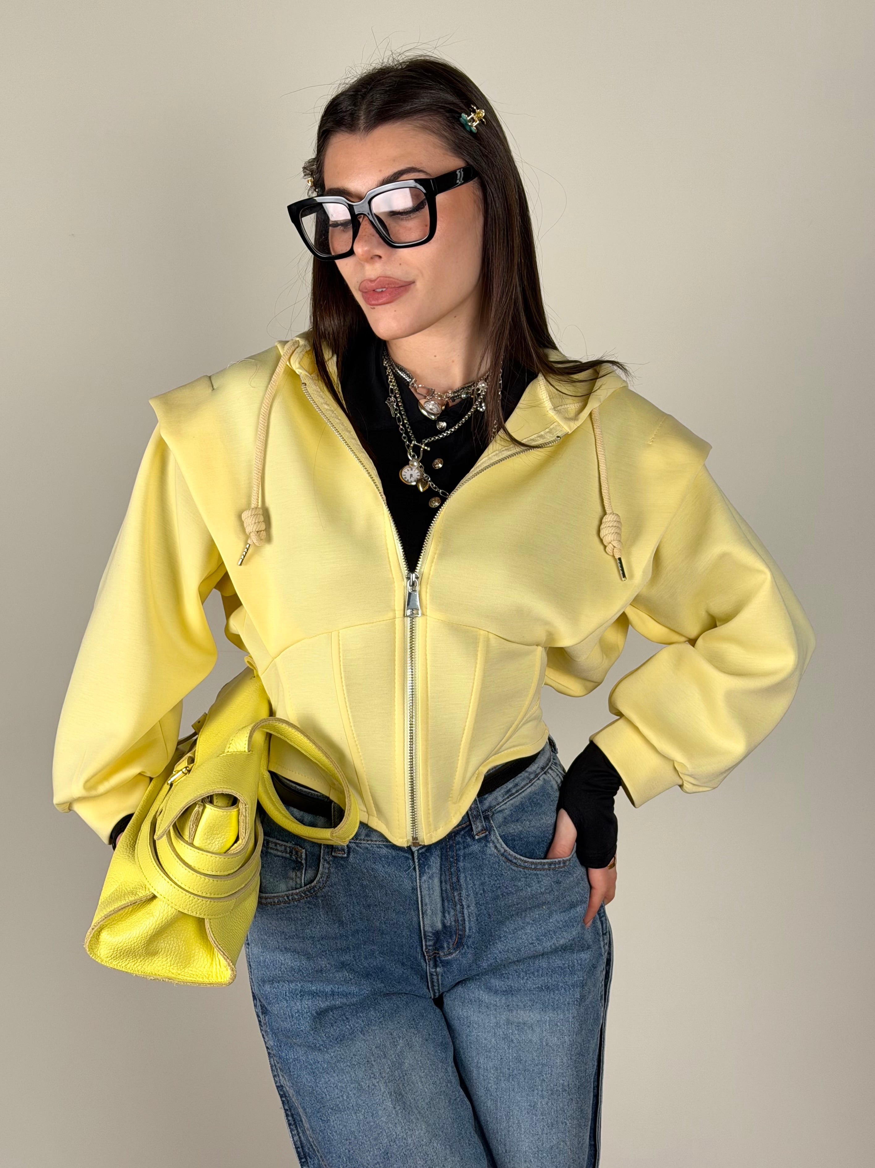 Felpa Rubacuori giallo