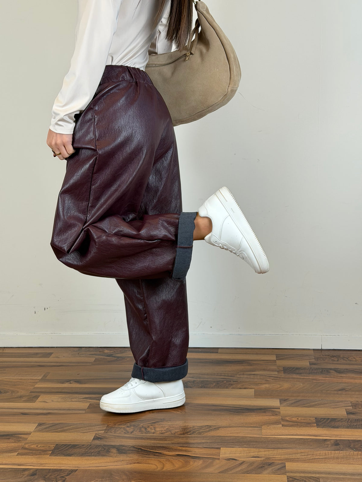 Pantalone Anversa bordeaux