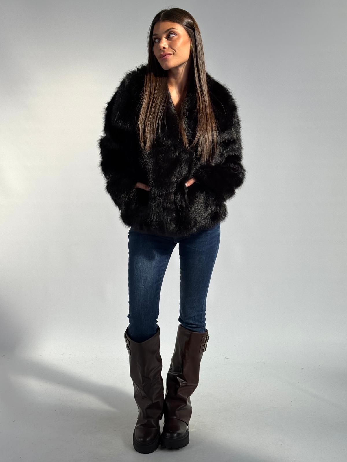 Pelliccia Gemma nero