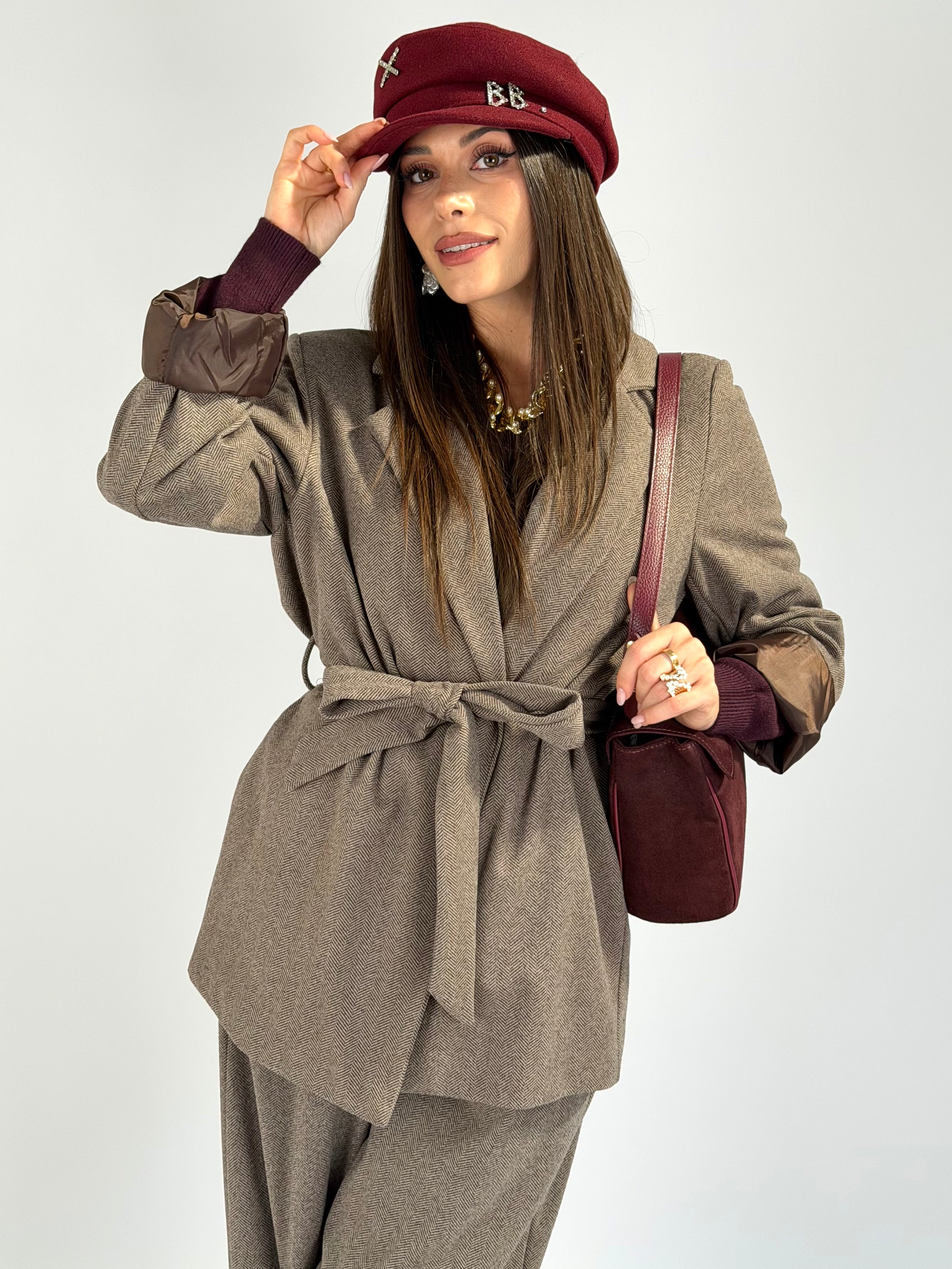 Giacca completo boucle