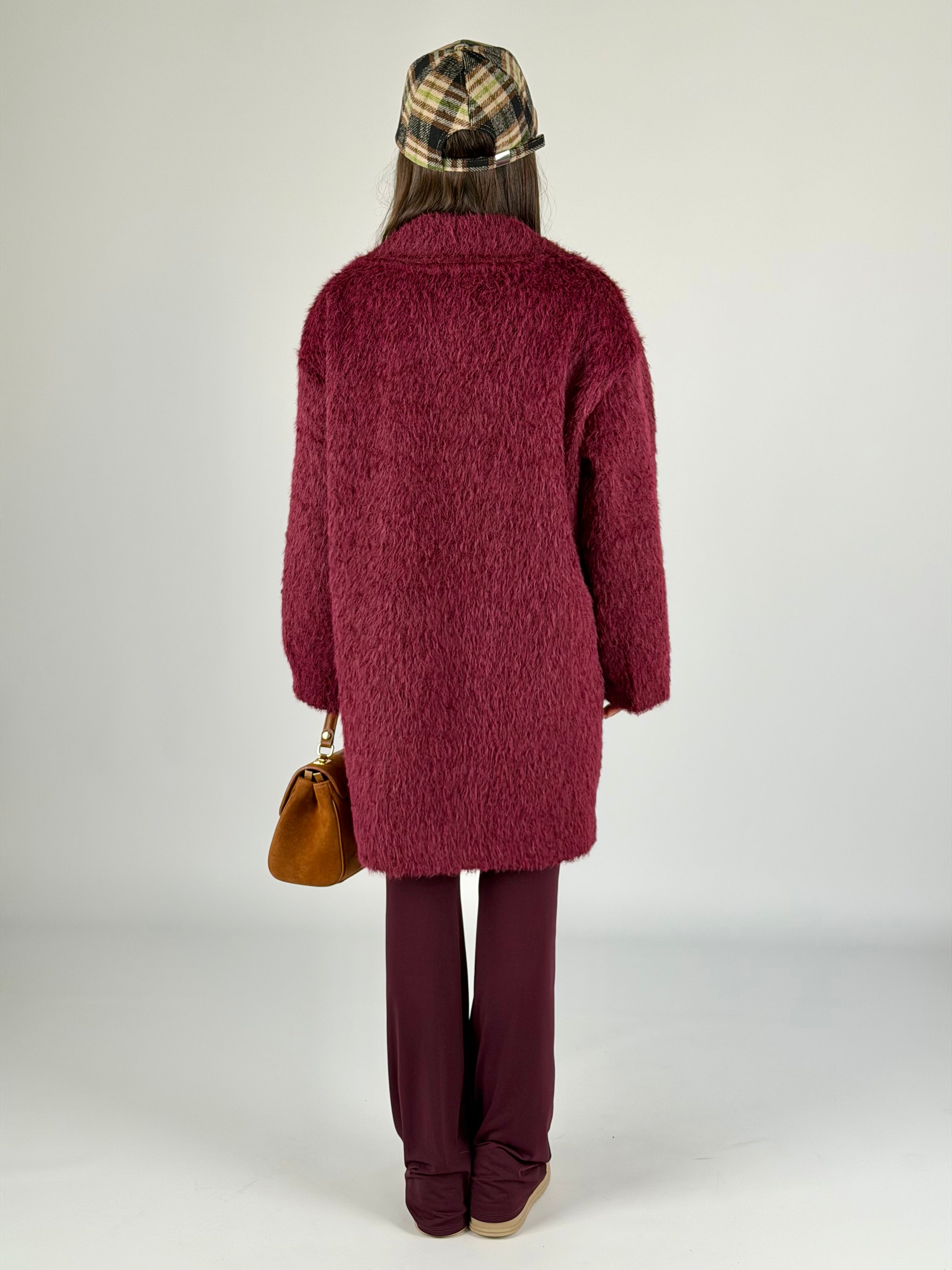 Cappotto Romance bordeaux