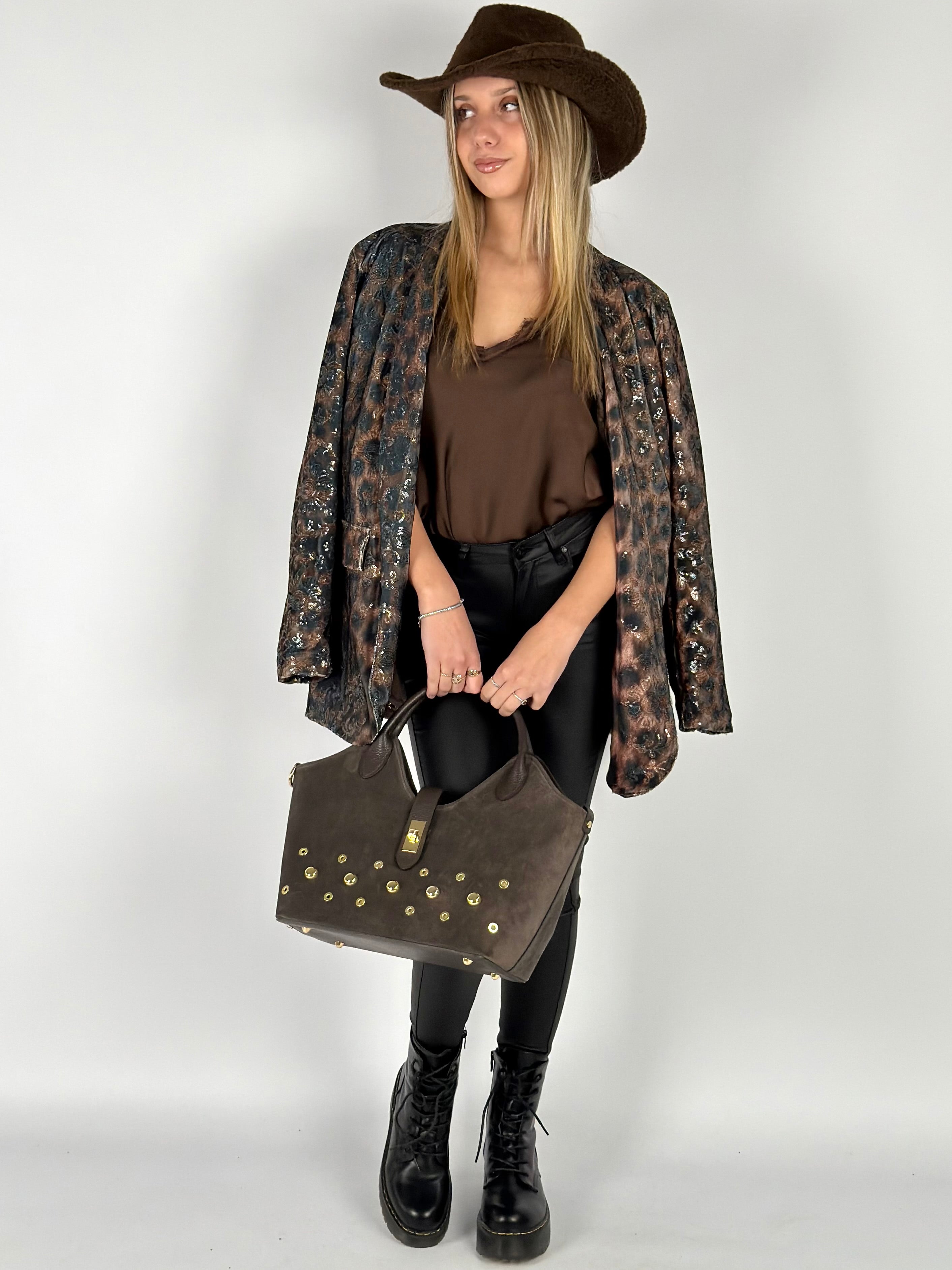 Giacca Cross leopardata