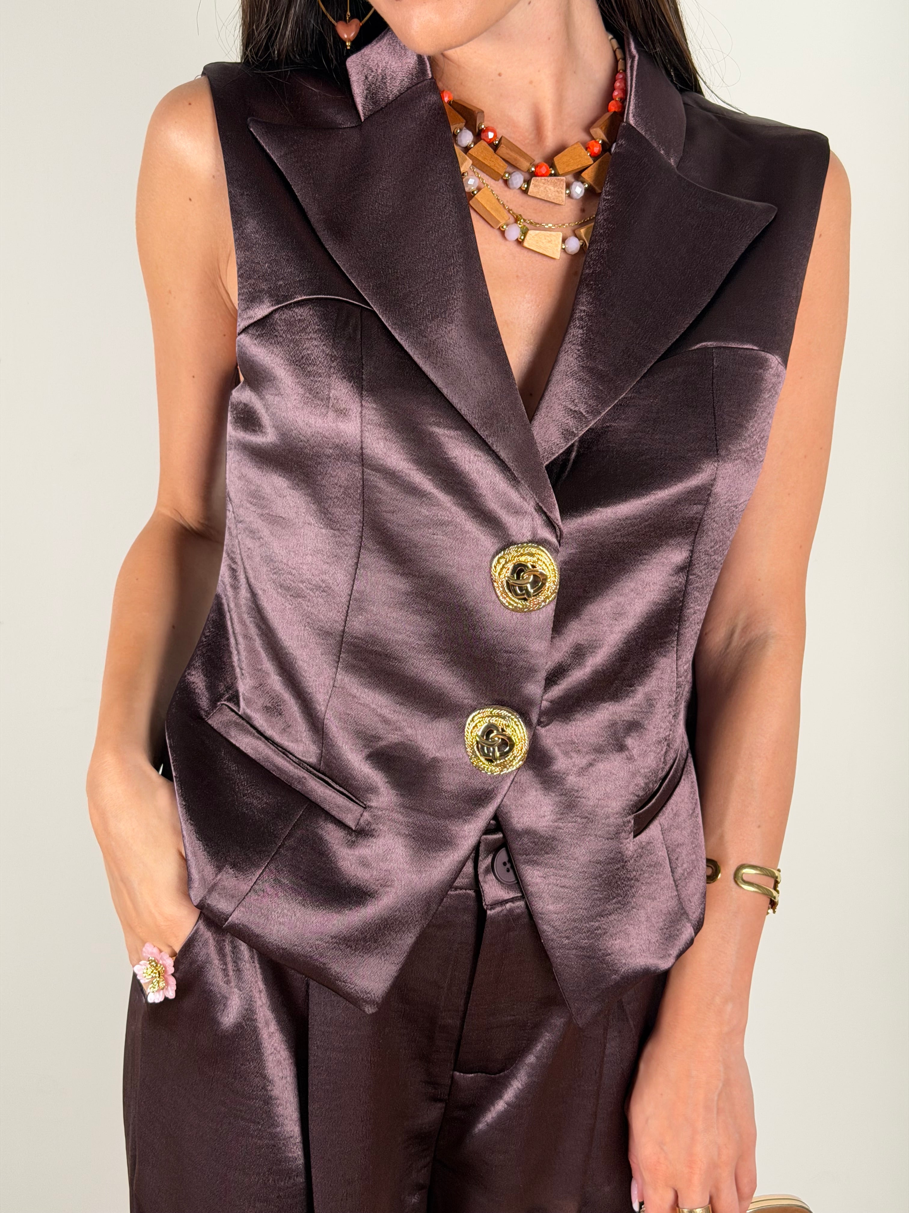 Gilet Luxury viola