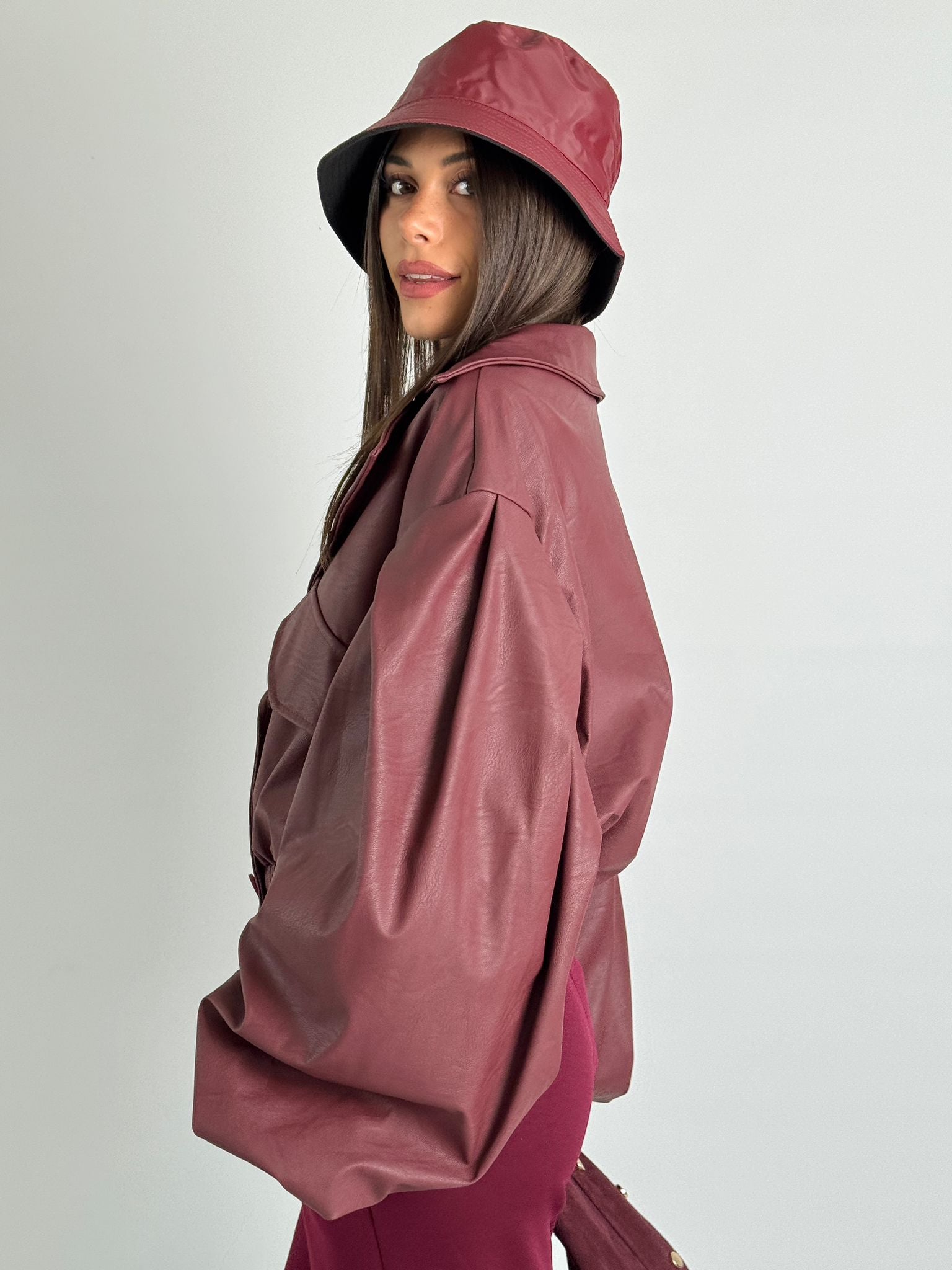 Bomber Olga bordeaux