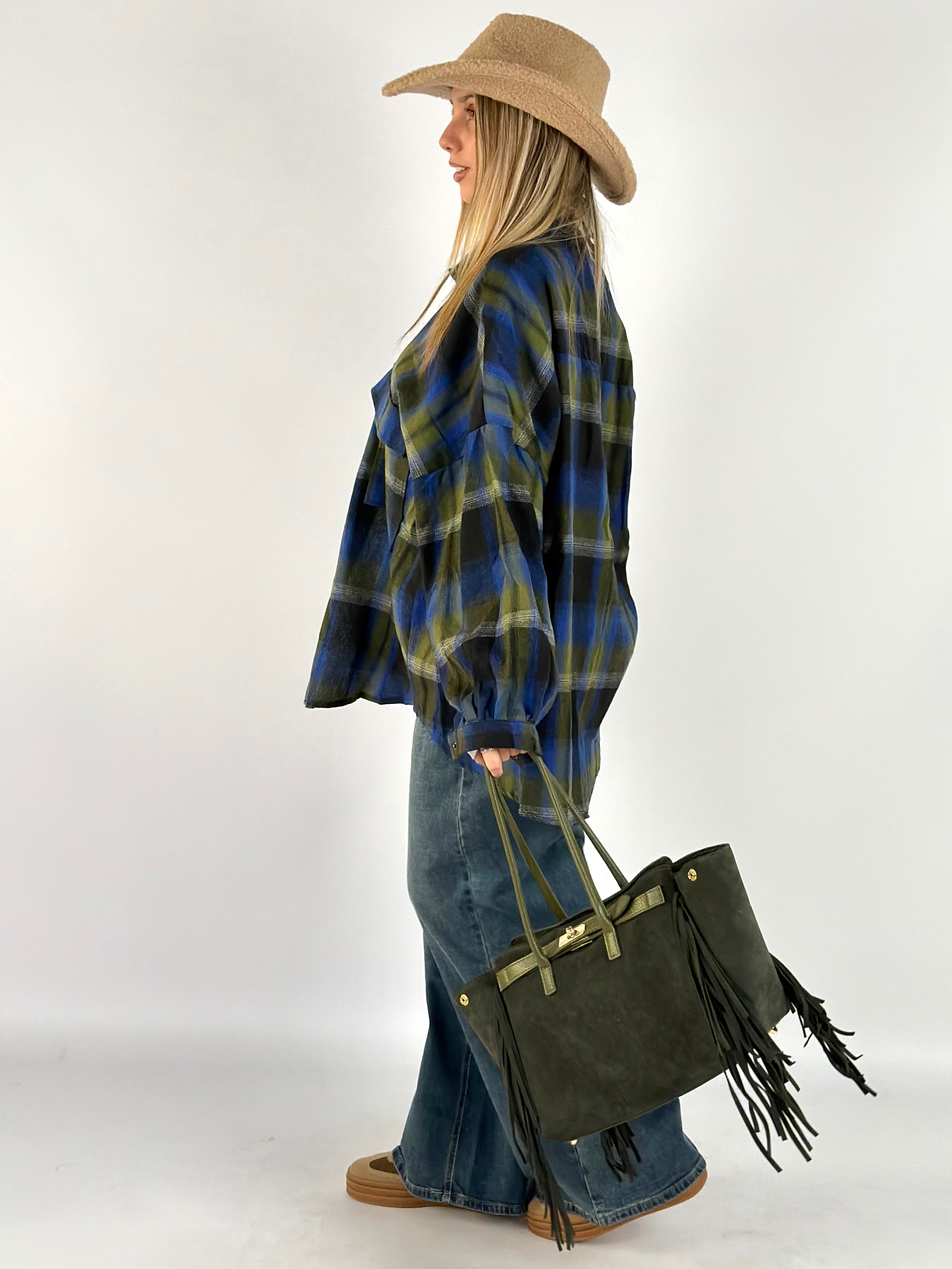 Camicia check Greta verde