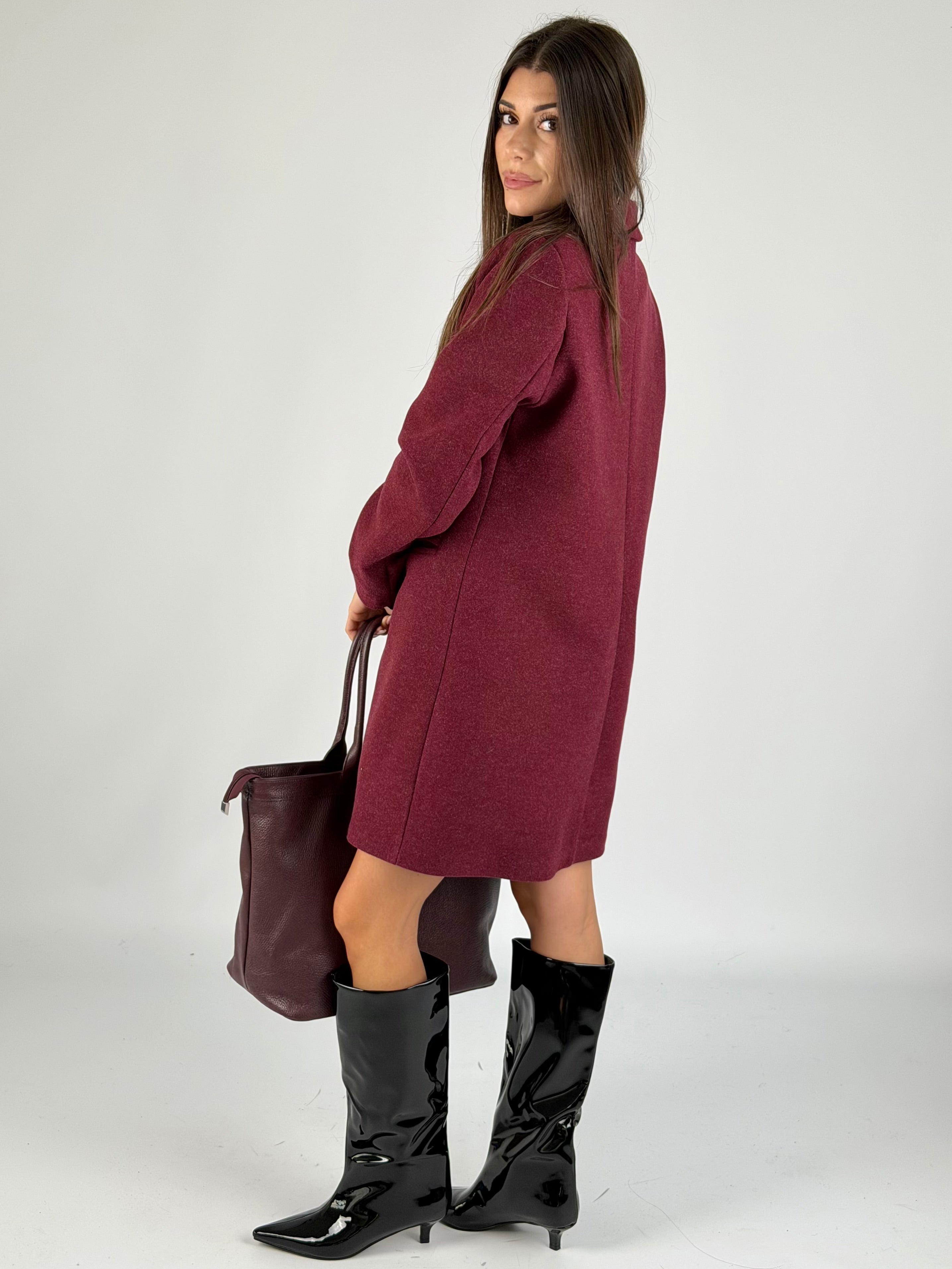 Cappotto Blair bordeaux