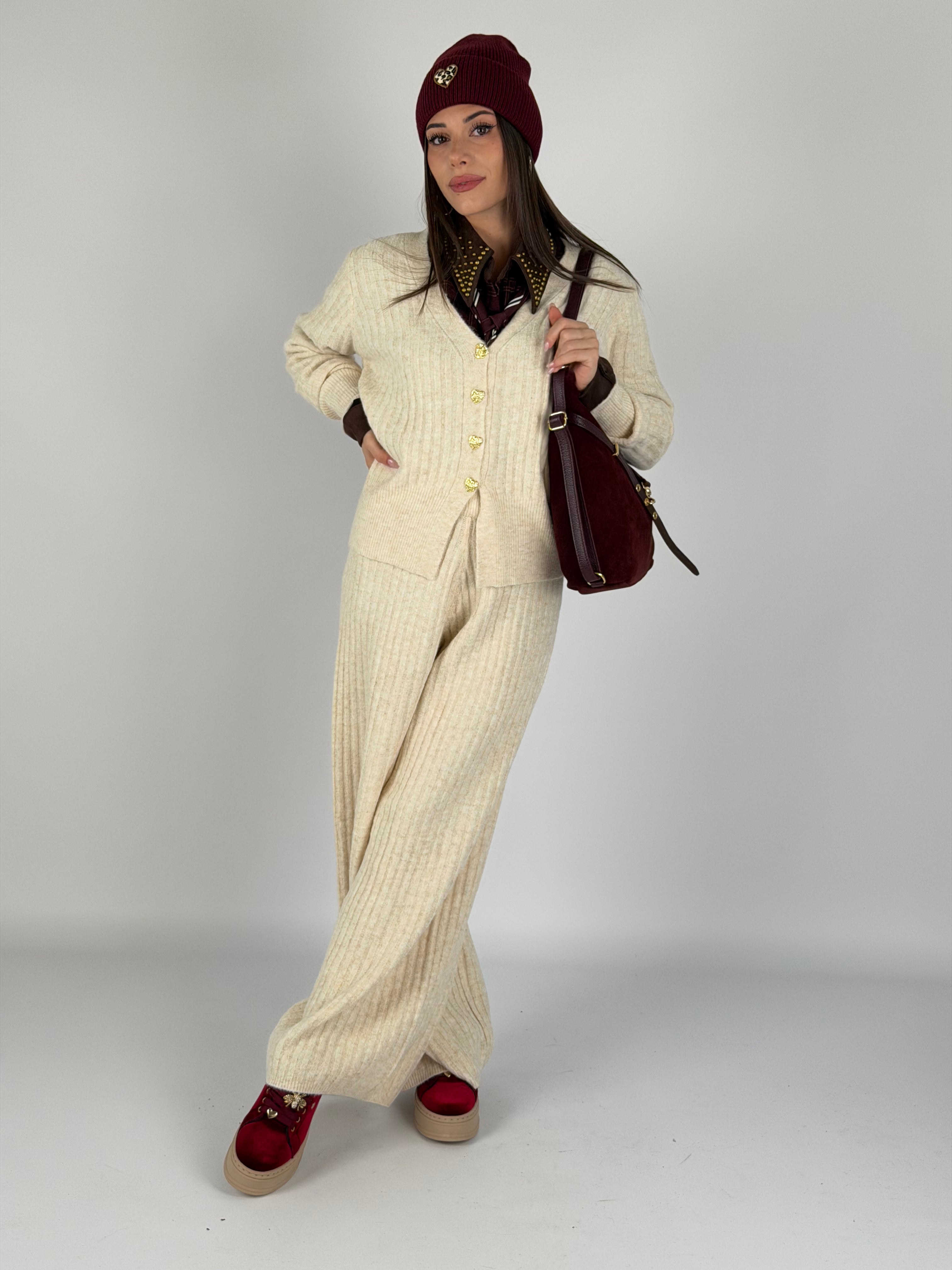 Maglia tuta sportiva Venere panna