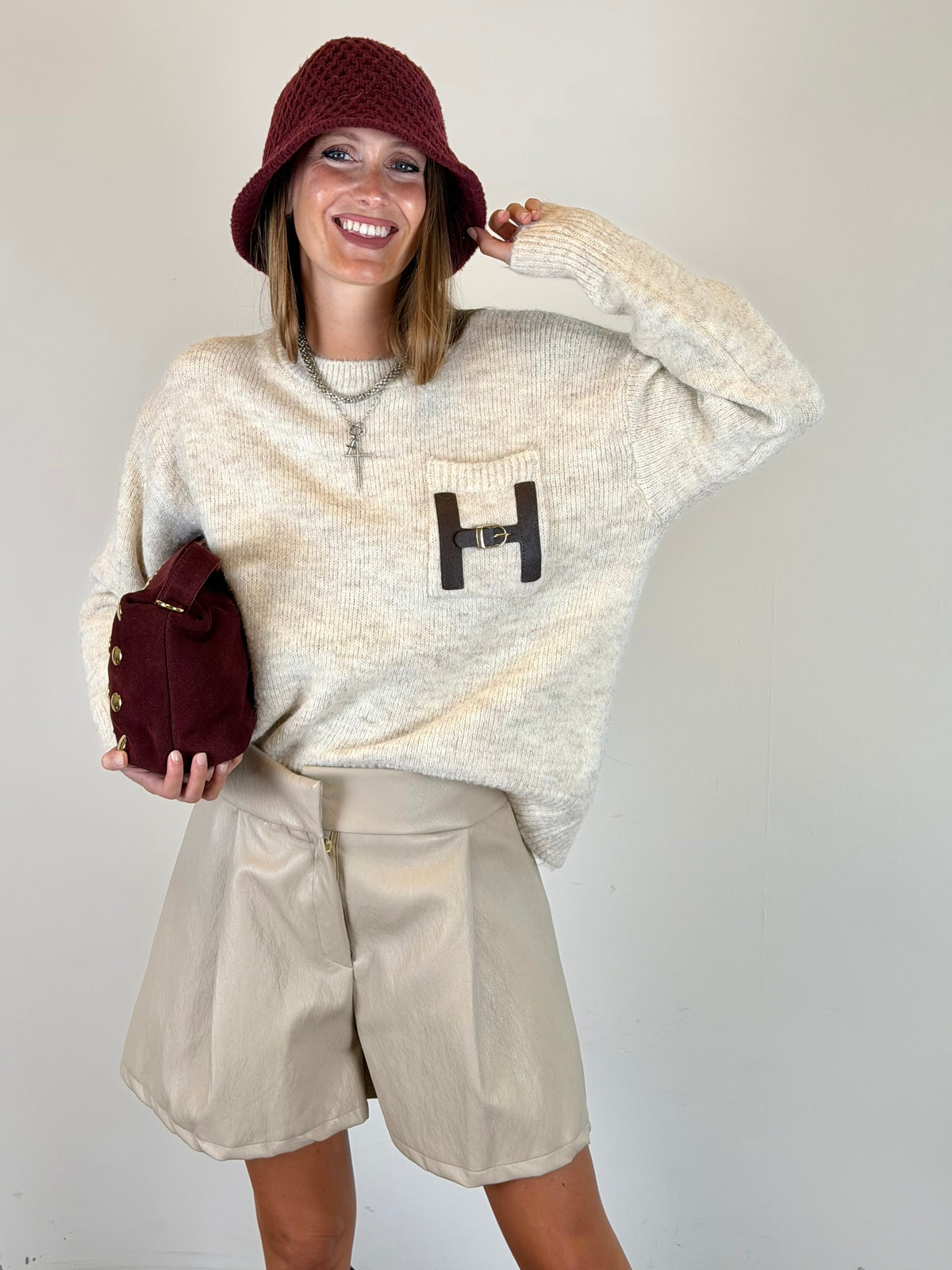 Short Harpina beige