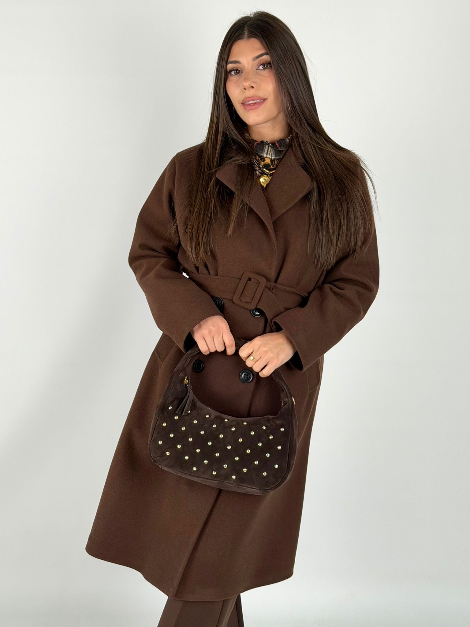 Maxi cappotto DESY moro