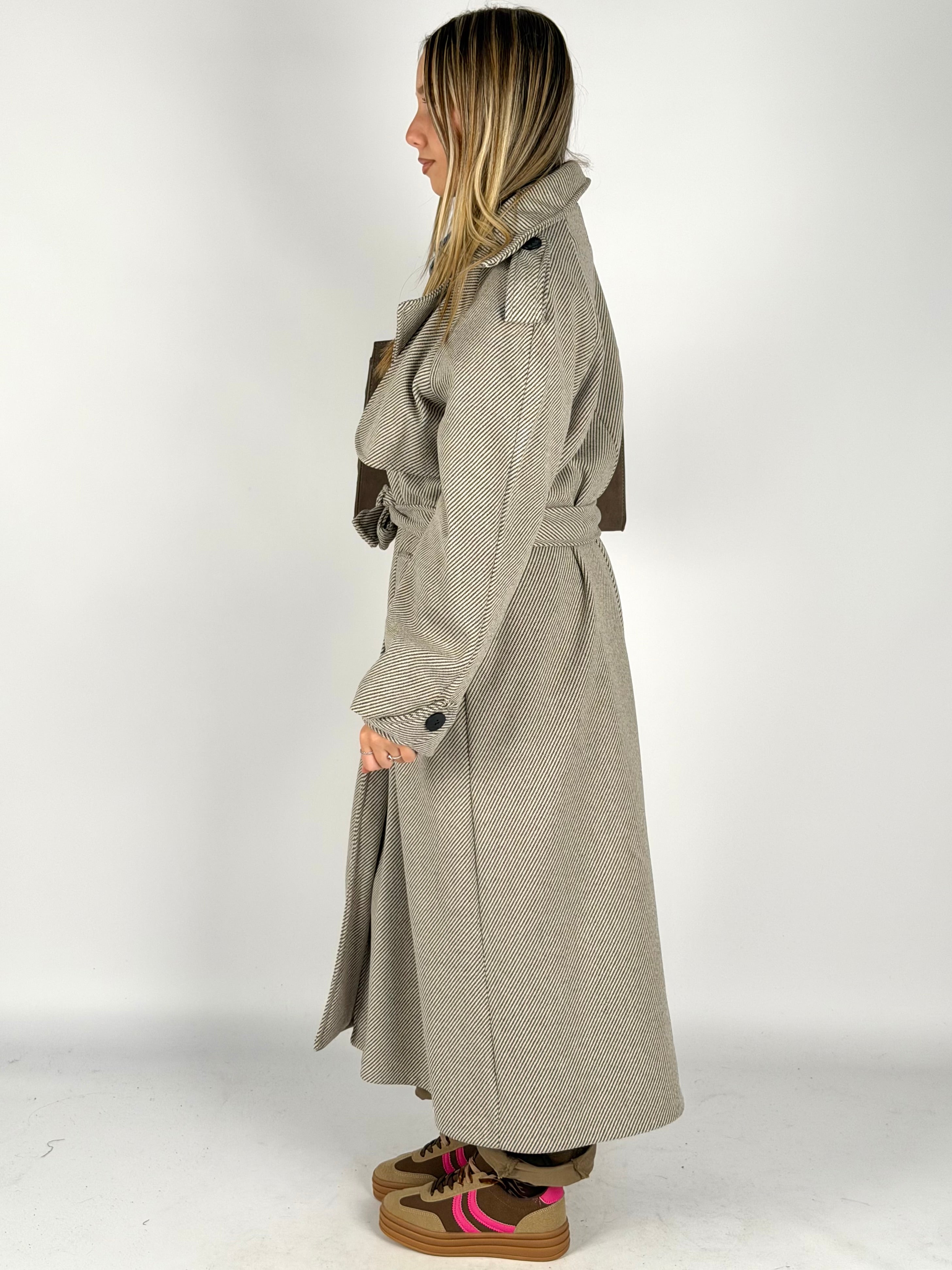 Cappotto Hanita tabacco