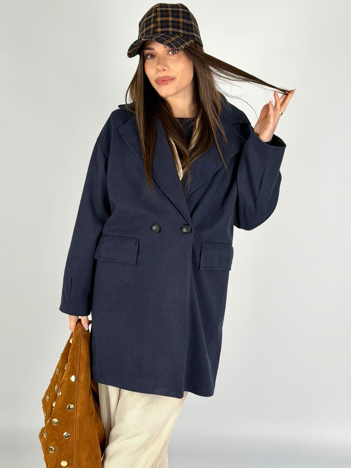 Cappotto bonton blu
