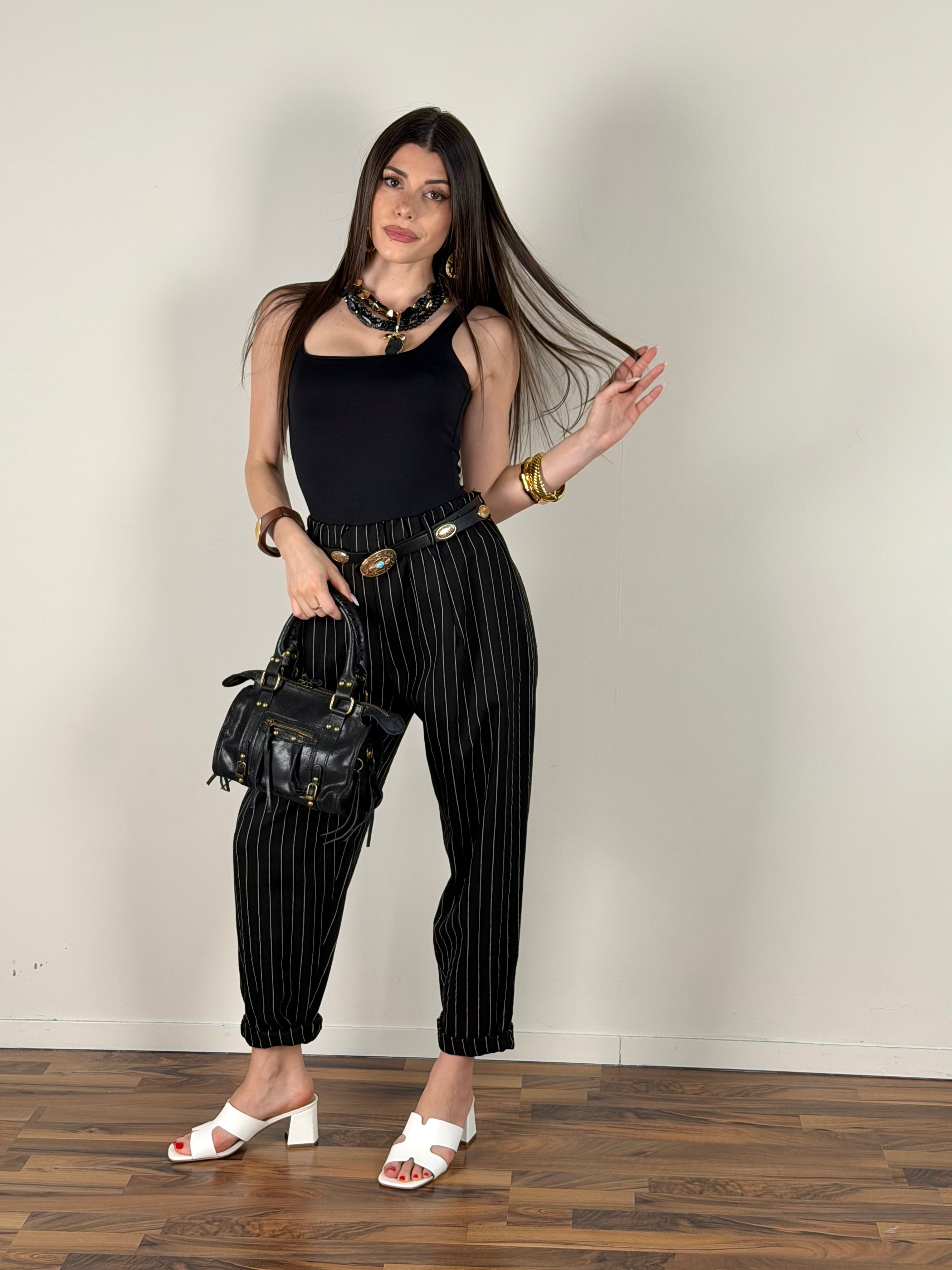 Top Alessia nero