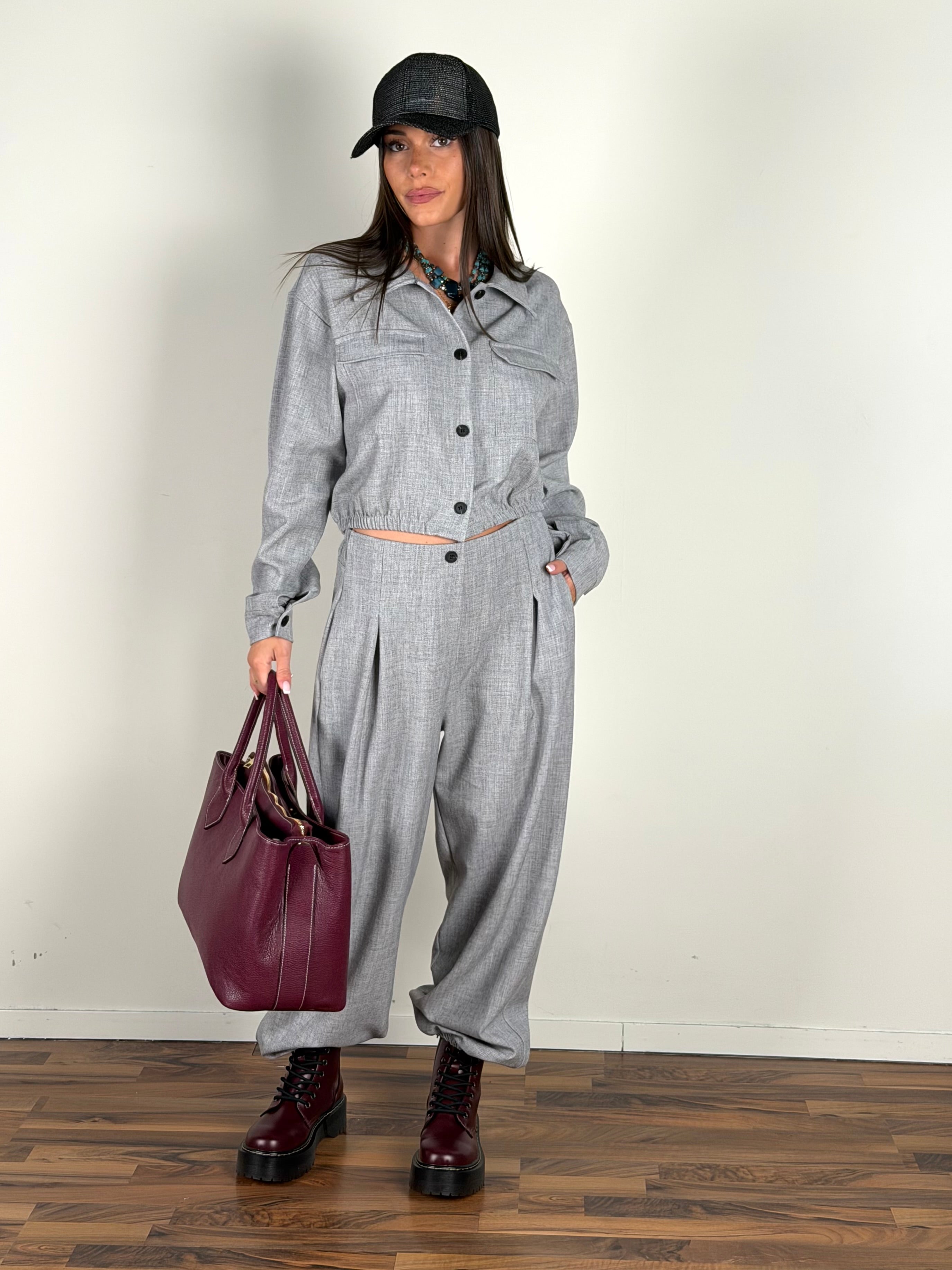 Camicia completo Trix grigio