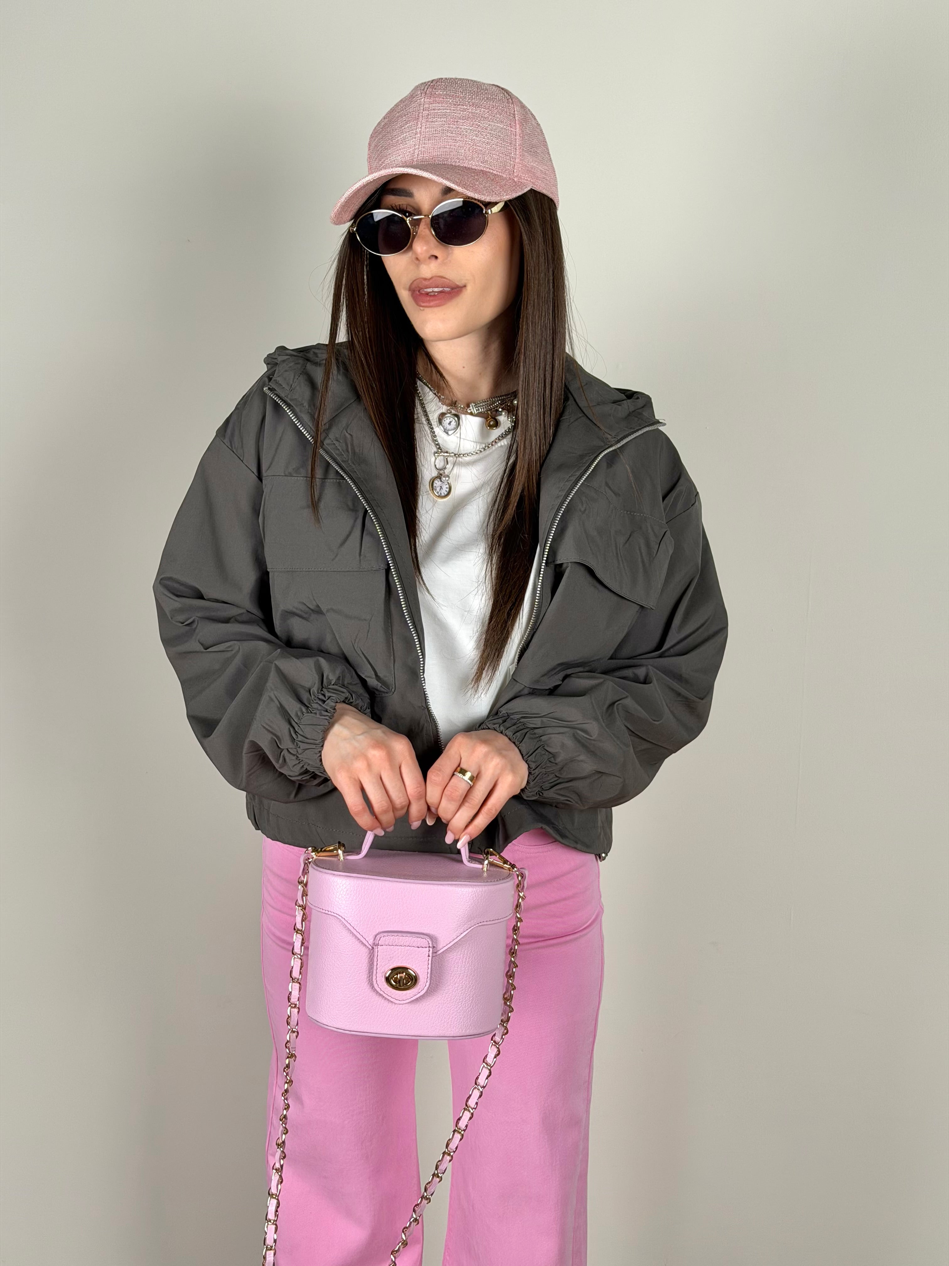 Bomber Stay chic grigio