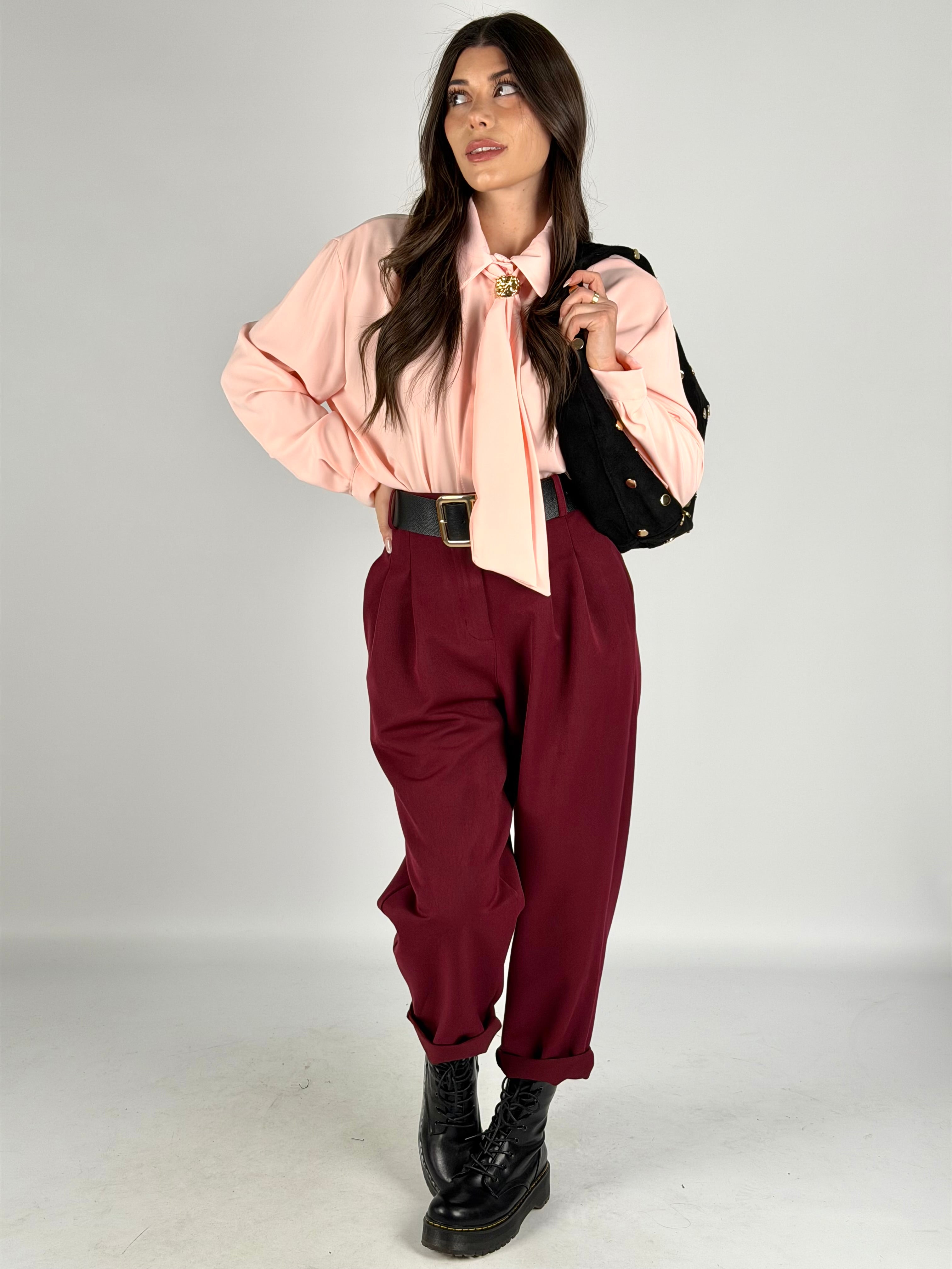 Pantalone Brenda bordeaux