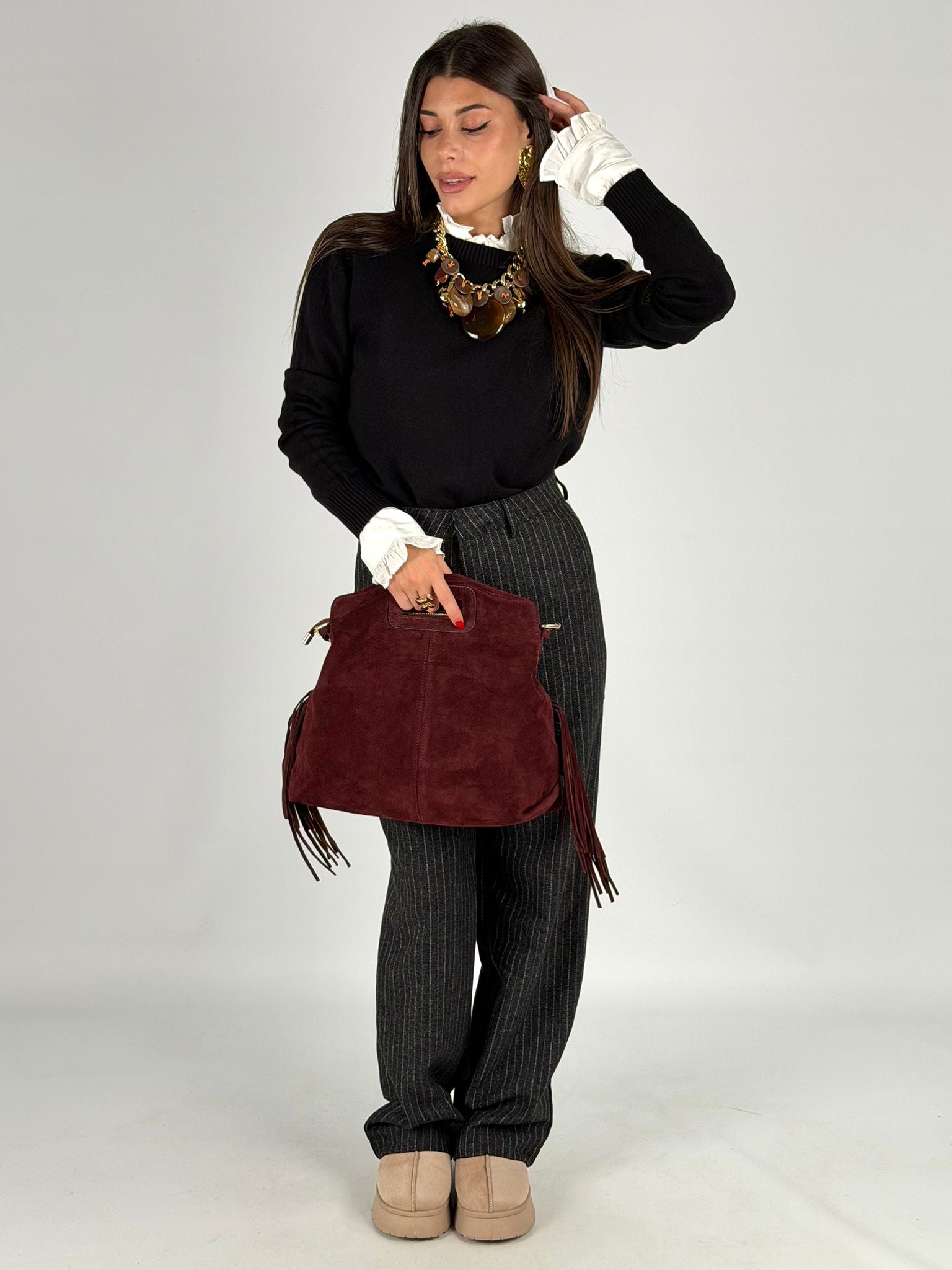 Pantalone Agata nero