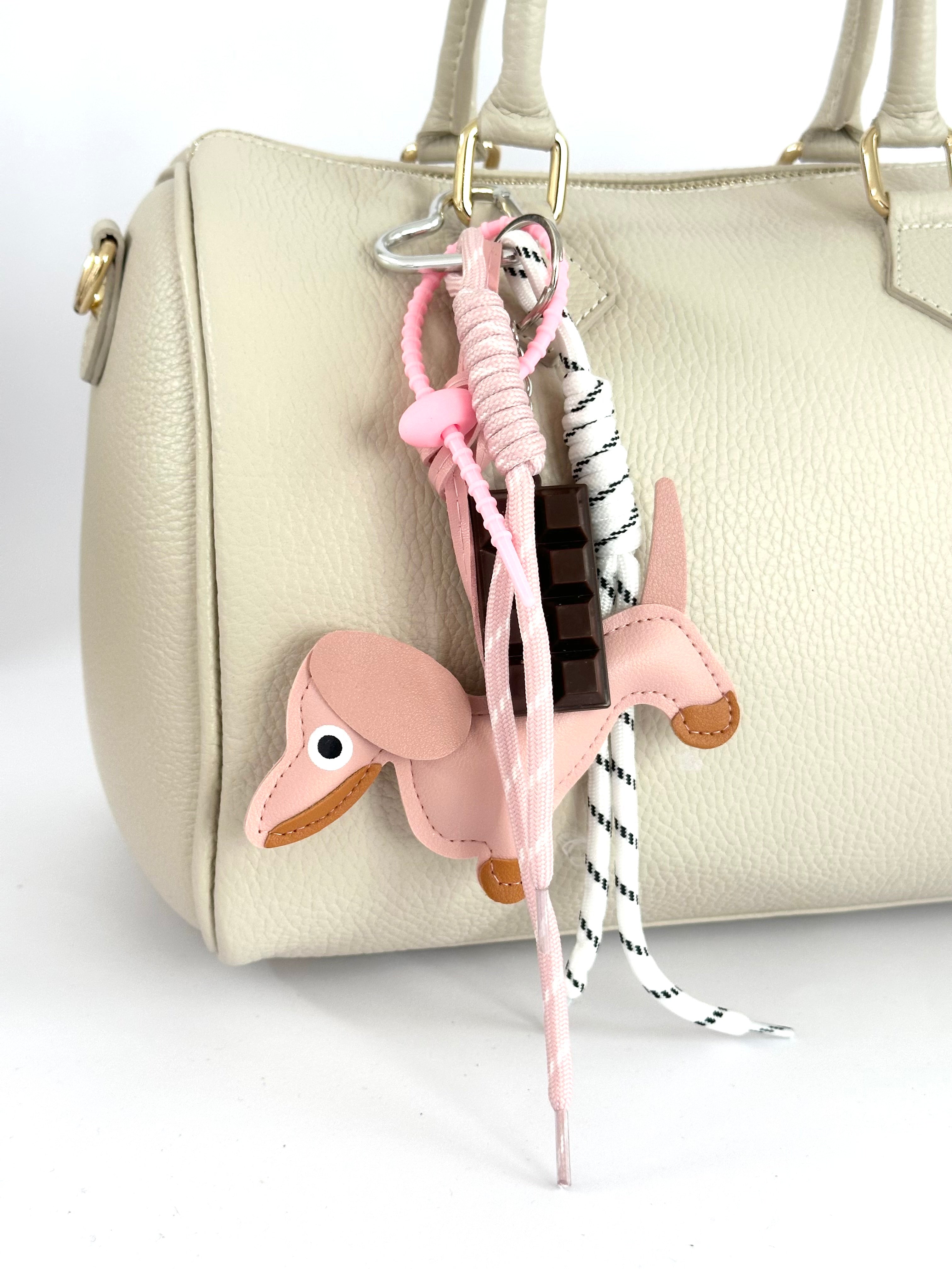 Ciondolo borsa dogghy rosa